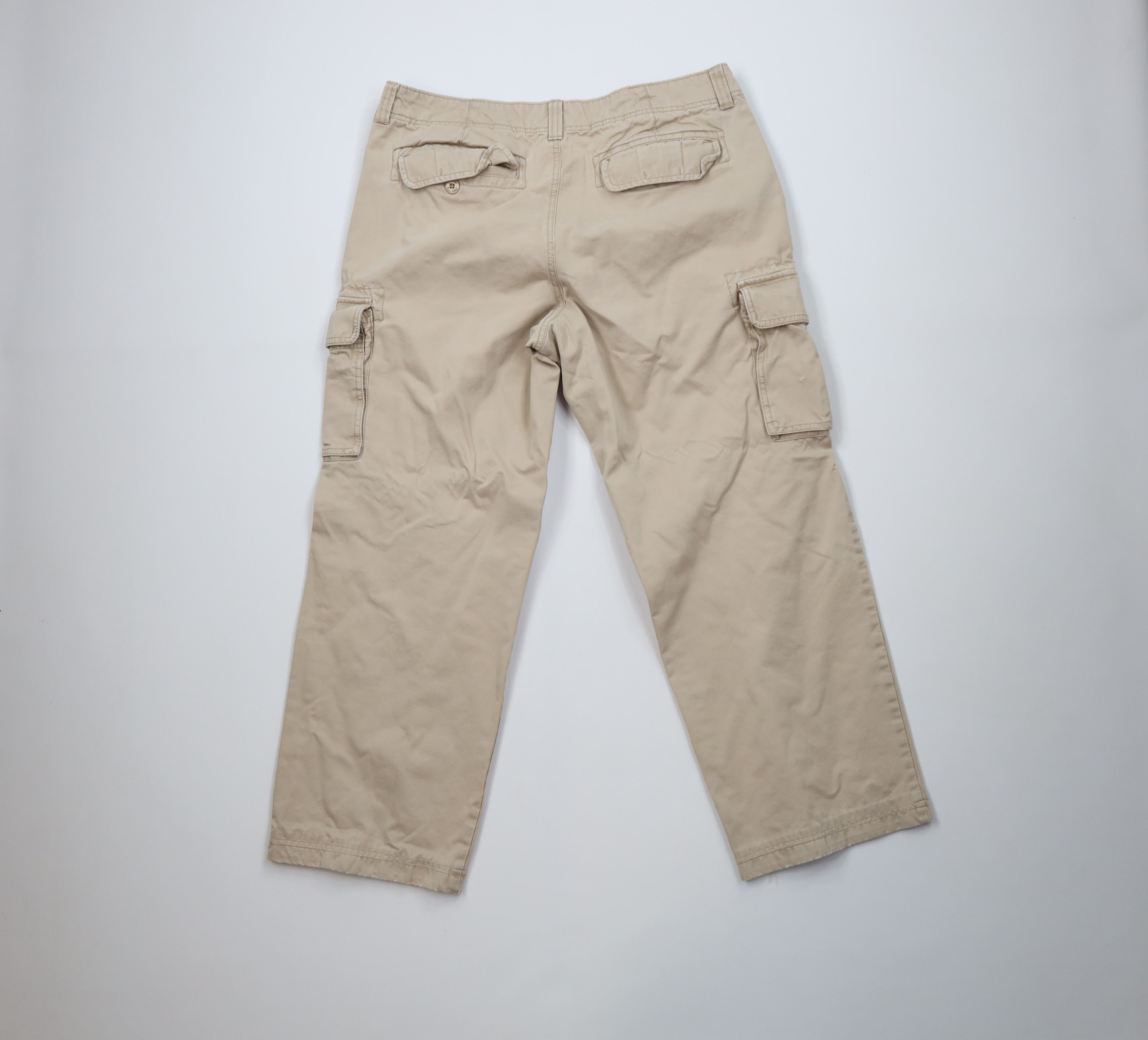 L.L. Bean Vintage LL Bean Heavyweight Wide Leg Cargo Pants Cotton Size US 36 / EU 52 - 8 Thumbnail