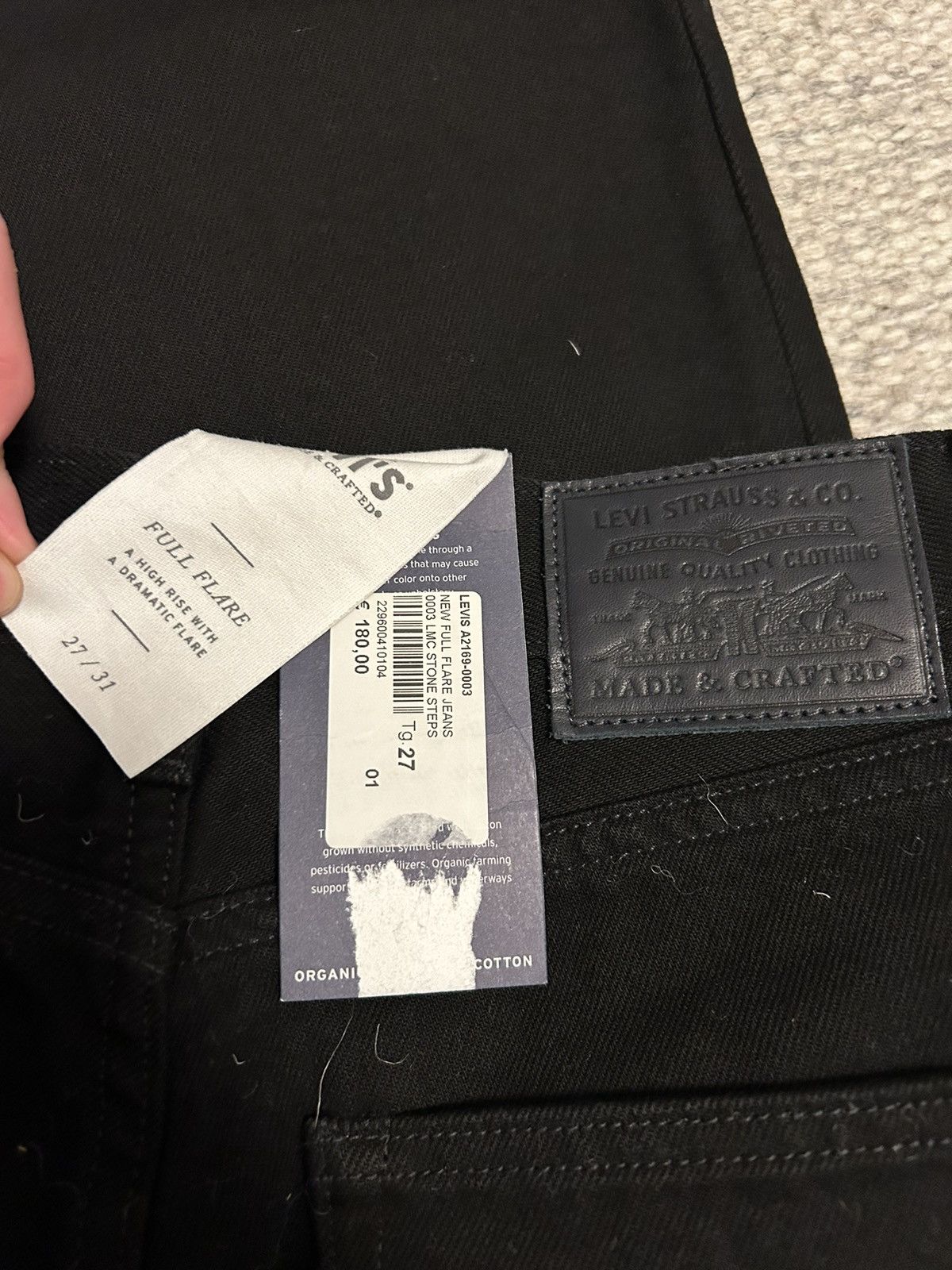 Levi's Made & Crafted Levi’s made and crafted black flare jeans Size 27" / US 4 / IT 40 - 6 Thumbnail