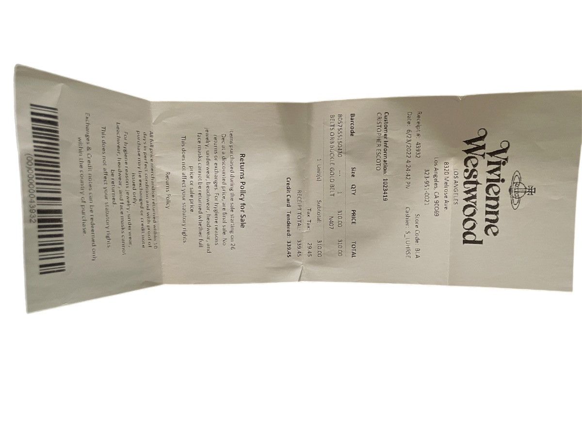 Vivienne Westwood Vivienne westwood orb belt Size 34 - 5 Thumbnail