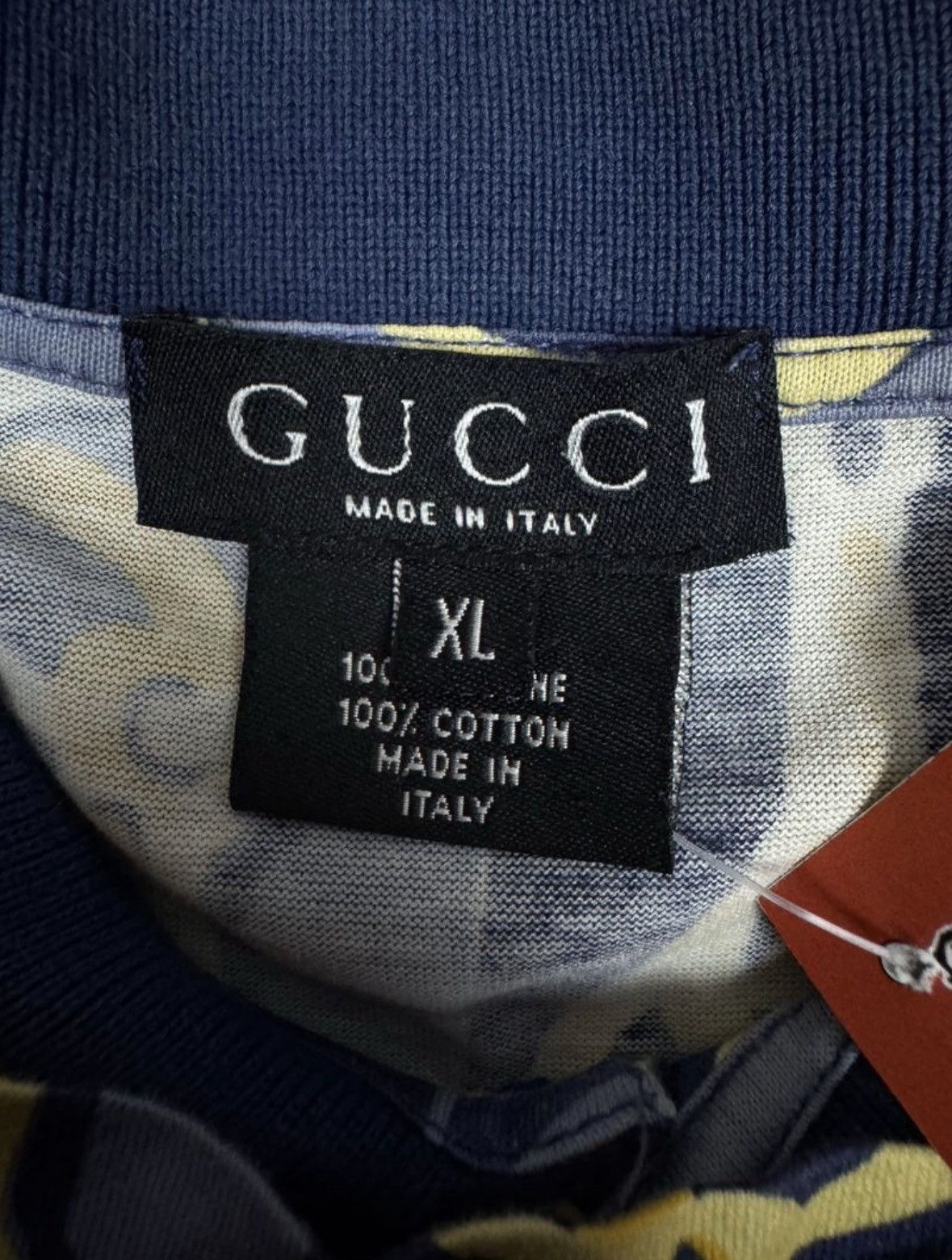 Gucci Gucci Italy Vintage Chain Polo Tee Size US XL / EU 56 / 4 - 5 Thumbnail