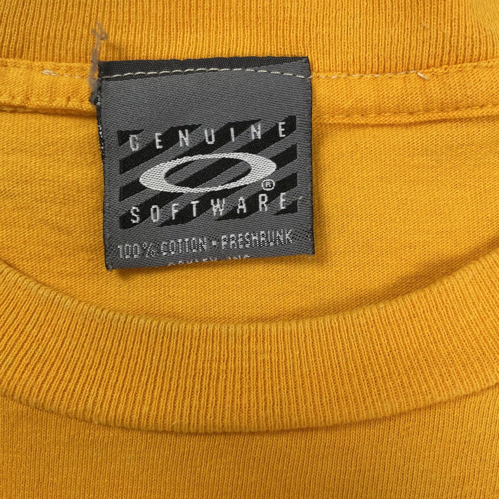 Oakley Vintage Oakley Software T-Shirt Y2K 90s Icon Orange Size US XS / EU 42 / 0 - 5 Thumbnail