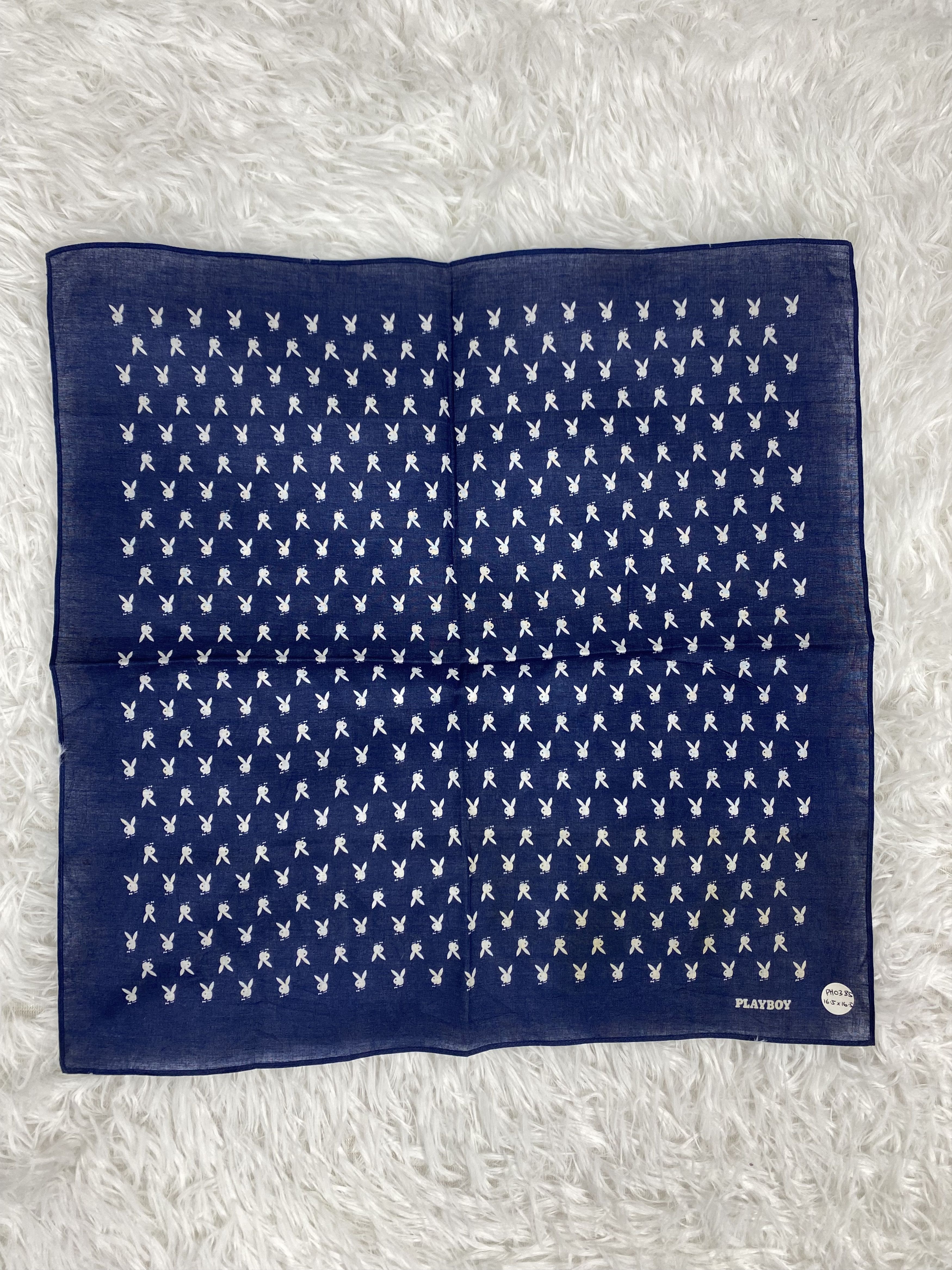 Playboy × Vintage Vintage Playboy Handkerchief Neckerchief PH0385 Size ONE SIZE - 3 Thumbnail