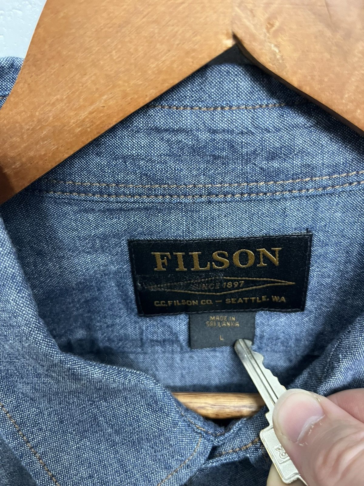 Filson Filson chambray shirt Size US L / EU 52-54 / 3 - 2 Thumbnail