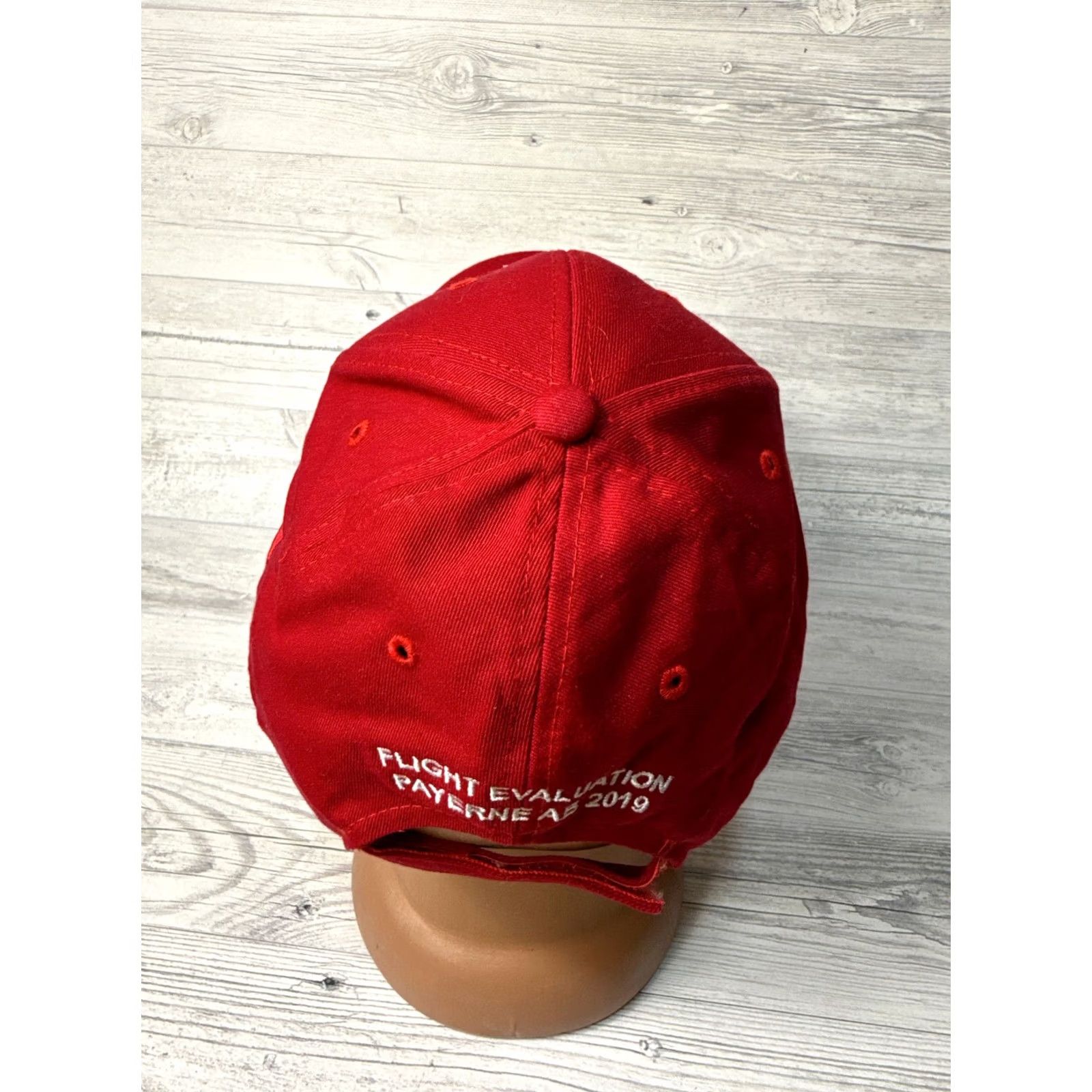 Vintage F35 Switzerland Flight Evaluation Payerne ab 2019 Red Baseball Cap Men One Size Cotton USA Shipping Cap aviation Size ONE SIZE - 4 Thumbnail