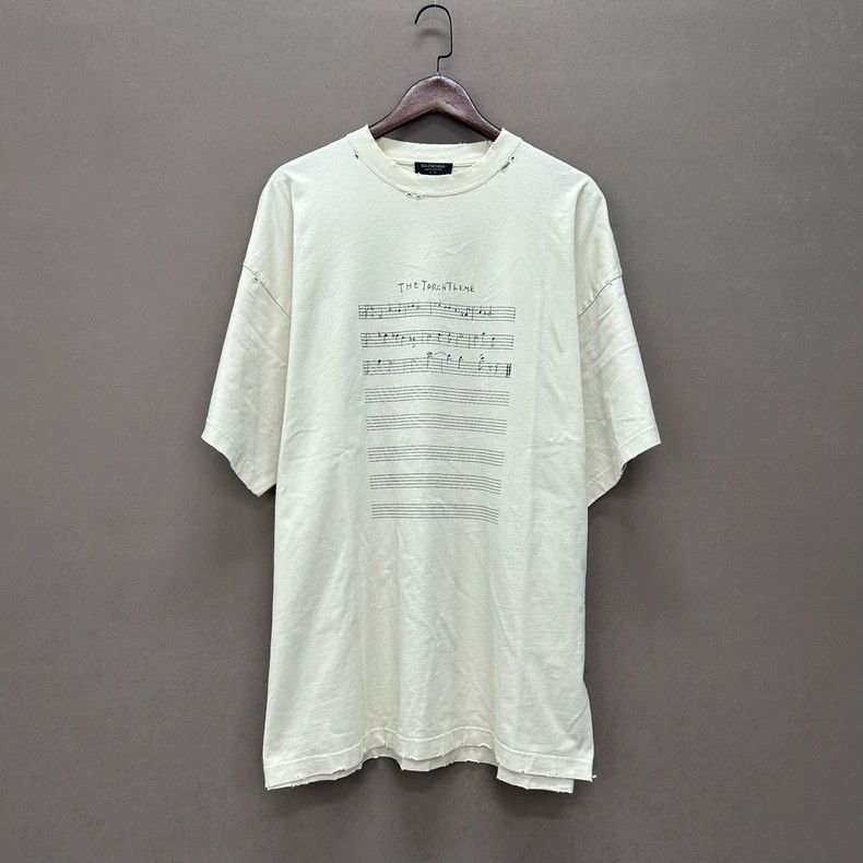 Balenciaga 24SS Note Print Short Sleeve - dmc