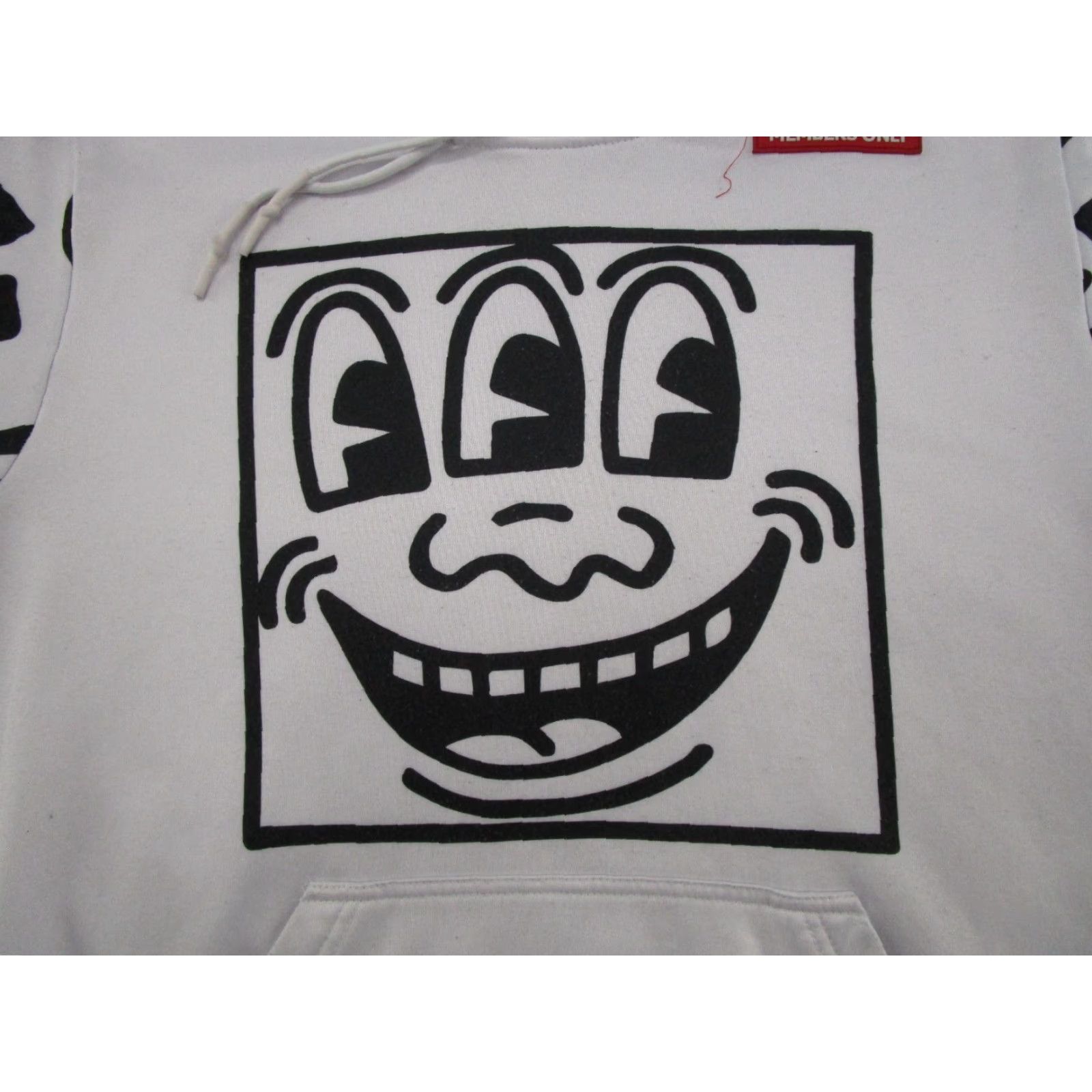 Members Only Keith Haring X Members Only All Over Graphic Print Hoodie M Mens Pullover Hooded Multicolor Graphic Print 80s Art Hip Hop Size M Size US M / EU 48-50 / 2 - 2 Thumbnail