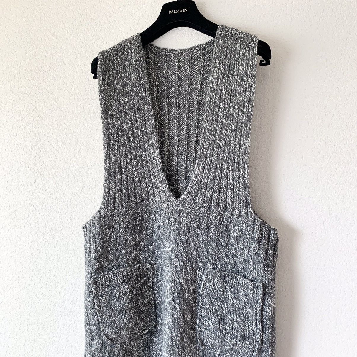Handmade Hand knit dress with pockets Size S / US 4 / IT 40 - 10 Thumbnail