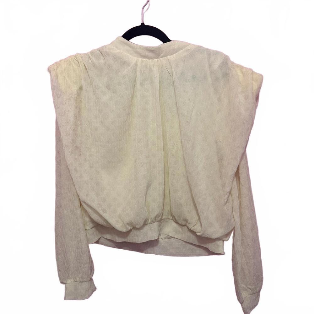 Designer Vintage Cream Puff Sleeve Blouse Size S / US 4 / IT 40 - 1 Thumbnail