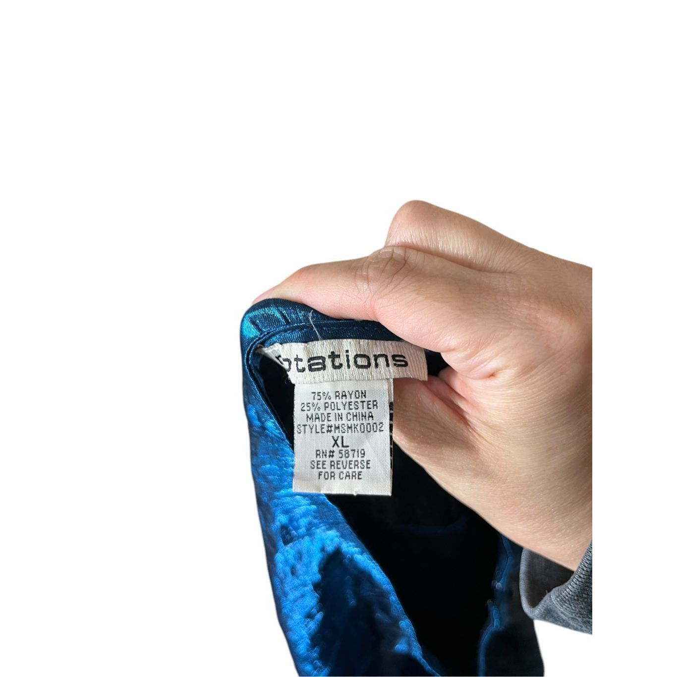 Other Vintage Notations Blue Tiered Maxi Skirt Size XL Size 36" / US 14 / IT 50 - 7 Thumbnail