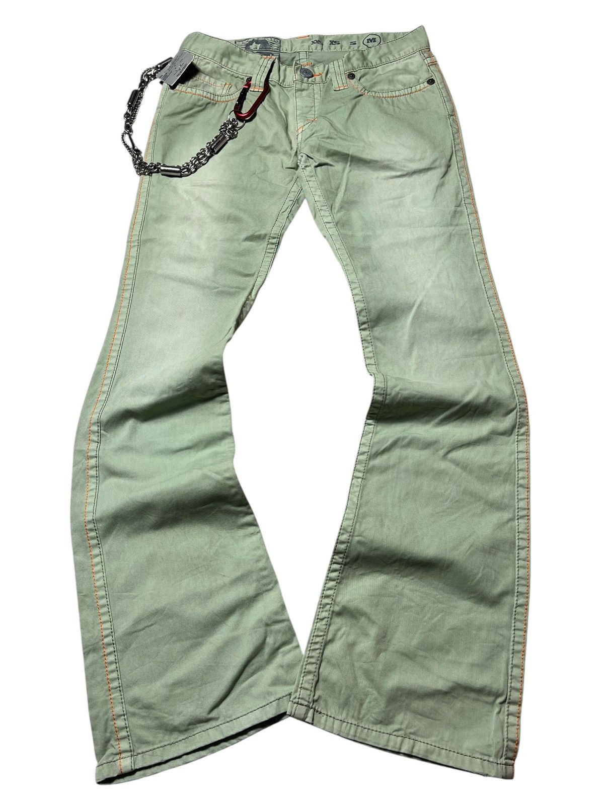 Hysteric Glamour Hysteric Glamour Button Washed Clawn Mark Flared Pants Size US 30 / EU 46 - 1 Thumbnail