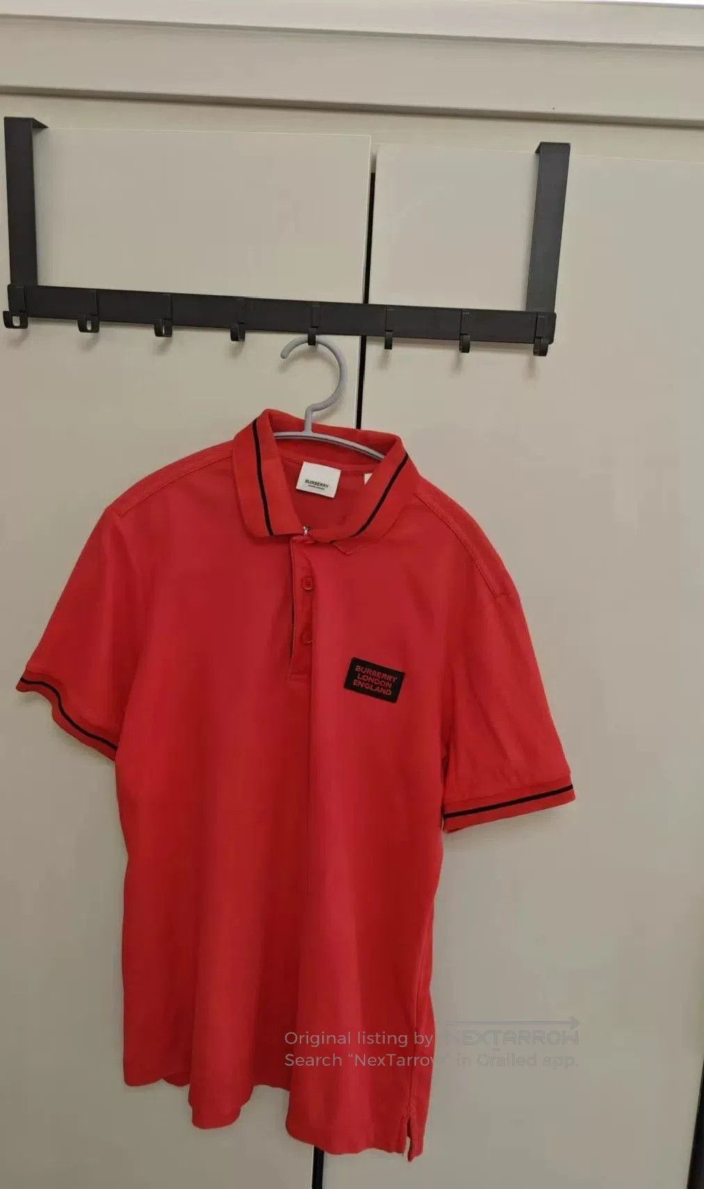 Burberry Burberry Red Polo Shirt Size 180. Size US M / EU 48-50 / 2 - 1 Thumbnail