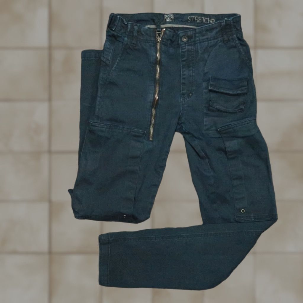 Prps VINTAGE Prps Pants Men Cargo Flat Front Straight Leg Casual Streetwear Size 28 Navy Blue Size US 28 / EU 44 - 1 Thumbnail