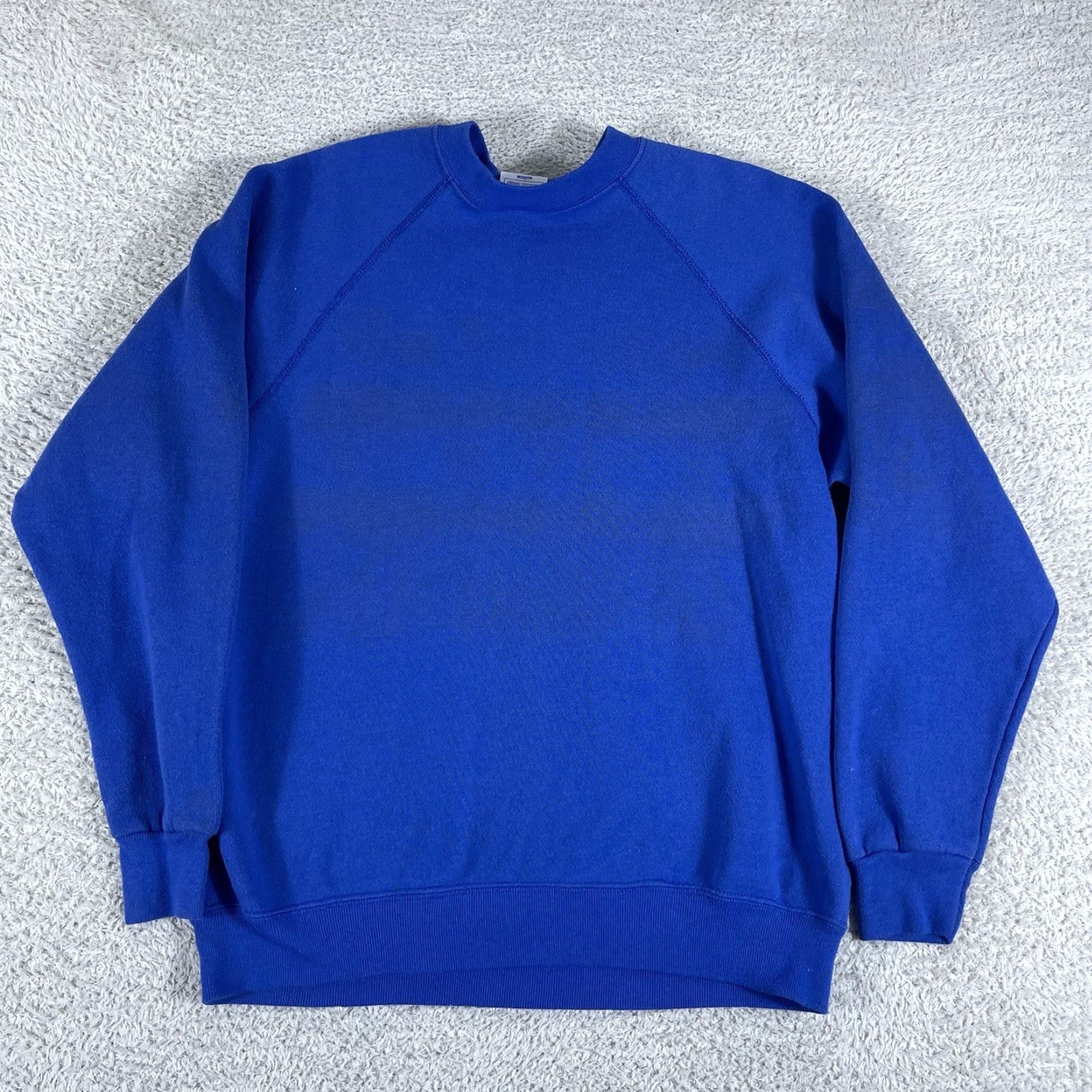 Tultex VINTAGE Tultex All Star Grandpa Crewneck Sweatshirt Adult Medium Blue 90s 80s Raglan Mens Crew Neck Pullover Sweatshirt Size US M / EU 48-50 / 2 - 2 Thumbnail