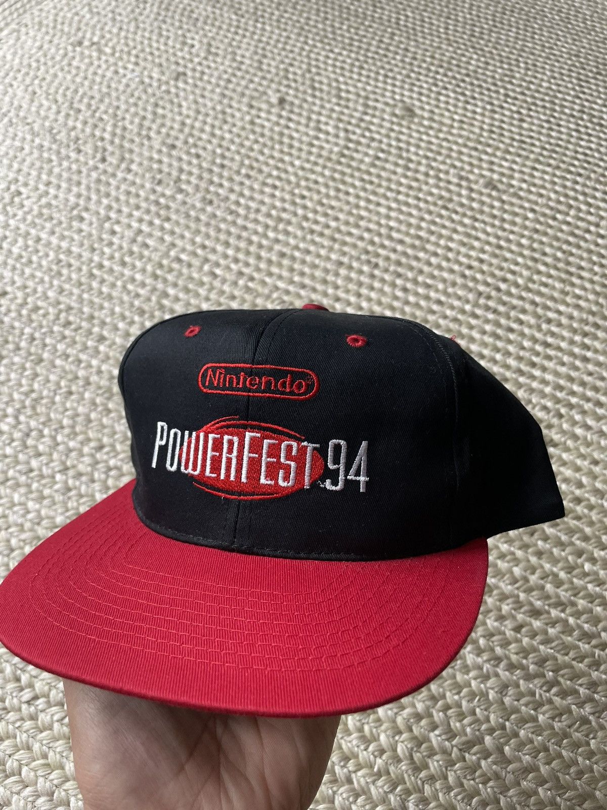 Nintendo × Vintage Vintage Nintendo power fest 1994 snapback hat Size ONE SIZE - 1 Thumbnail