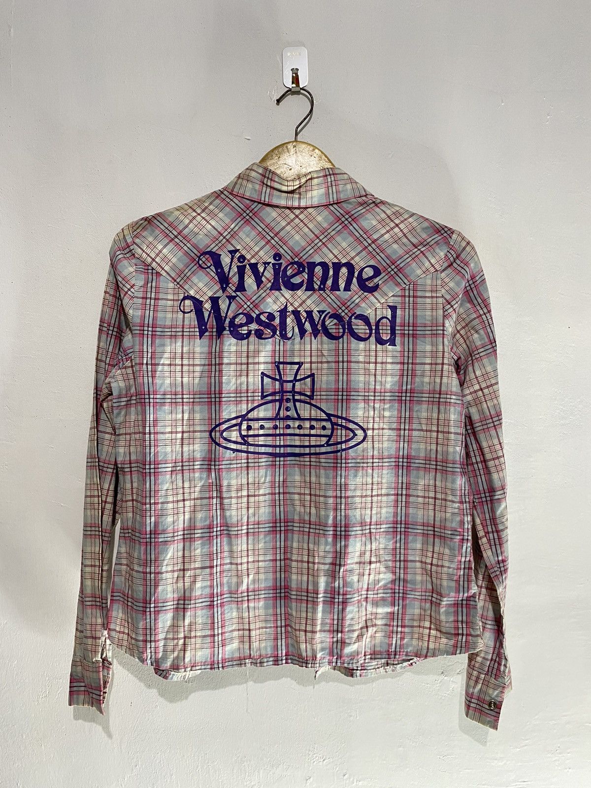 Designer × Vintage Bootleg vivienne westwood print tartan button shirt Size US M / EU 48-50 / 2 - 1 Thumbnail