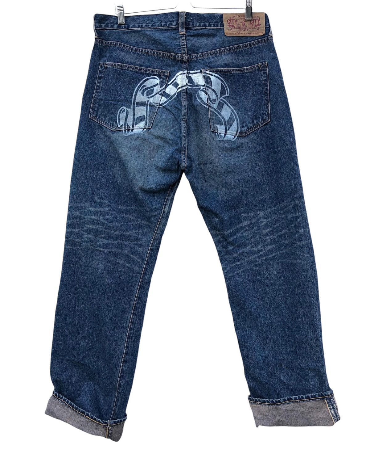 Bape × Nigo 💥Last Drop💥Baby Milo Sad Face Denim Size US 36 / EU 52 - 2 Thumbnail