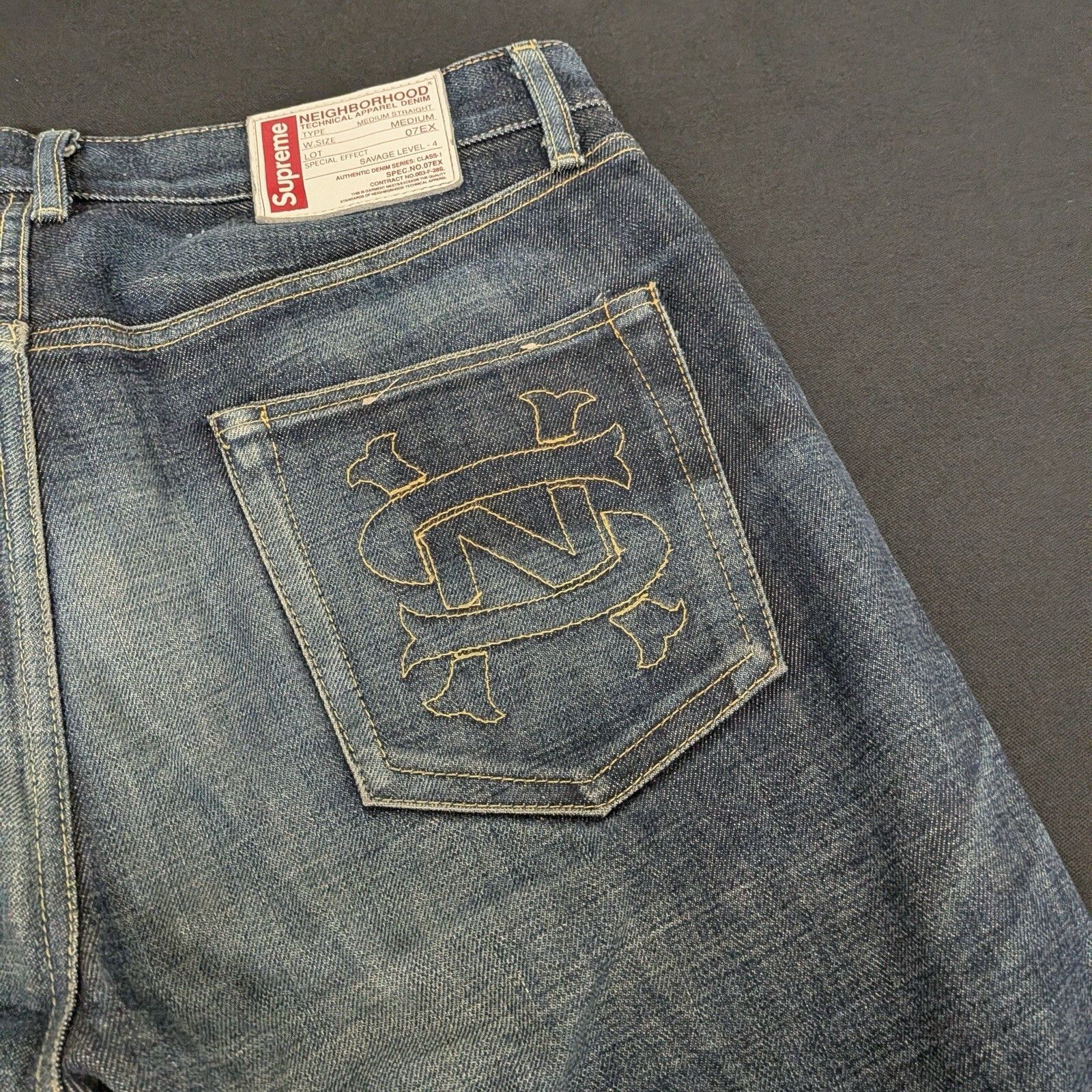 Neighborhood × Supreme Supreme x Neighborhood Savage level 4 Jeans