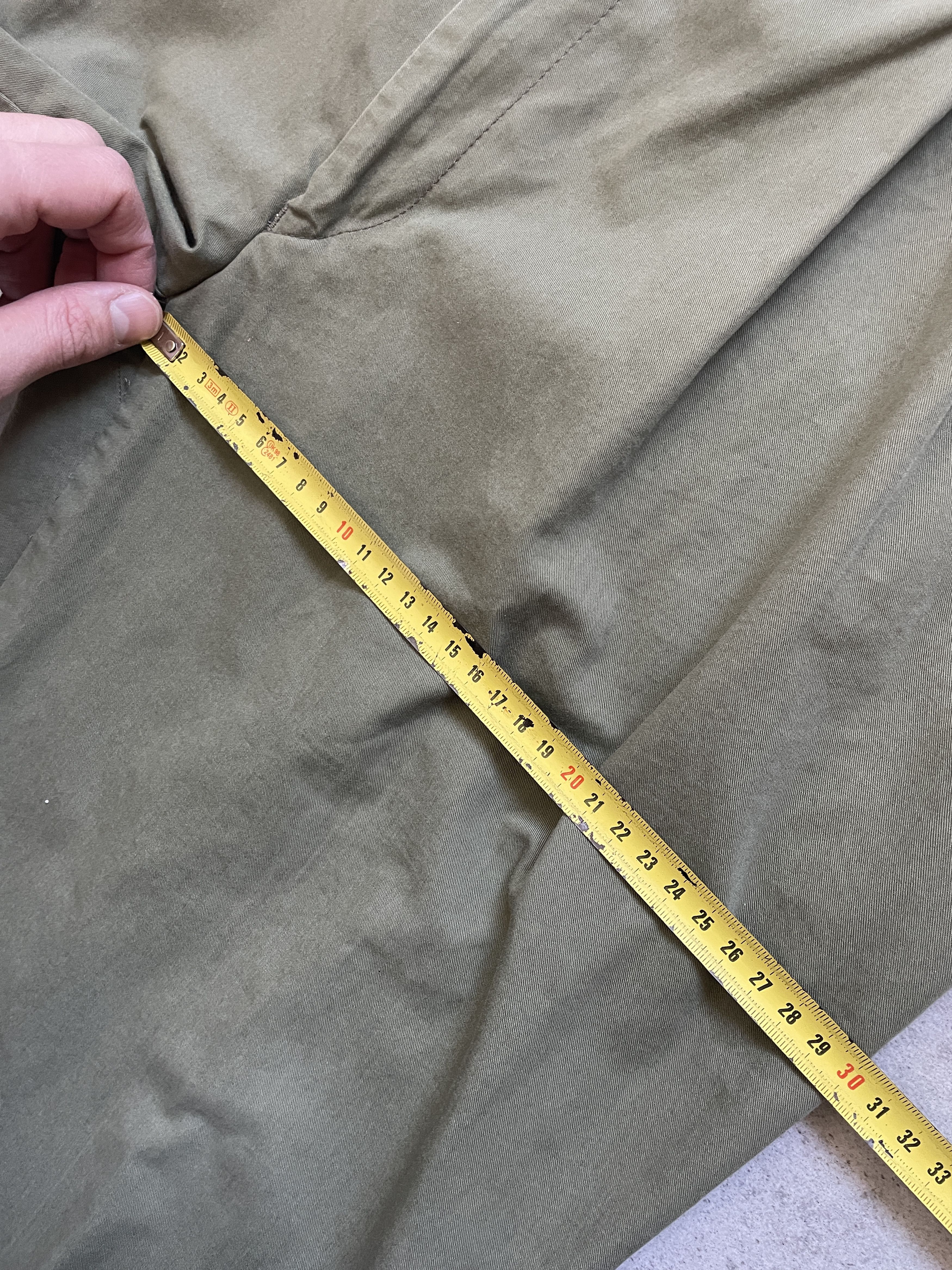 Burberry VINTAGE BURBERRYS FORMAL KHAKI WIDE WOOL TROUSERS OLD MONEY Size US 36 / EU 52 - 7 Thumbnail