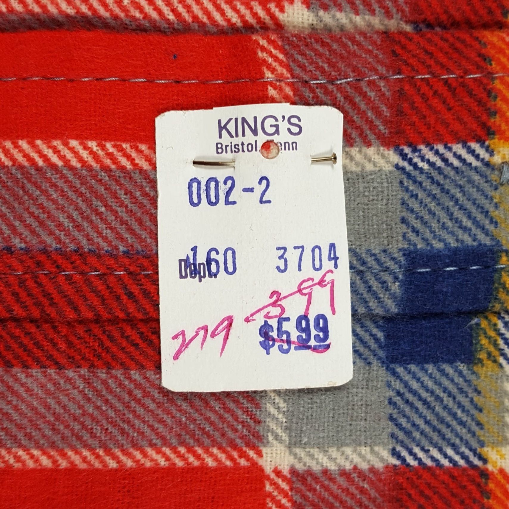 Vintage Vintage Red Plaid Flannel Men’s Size XL Western Button Up Cowboy Shirt Size US XL / EU 56 / 4 - 4 Thumbnail