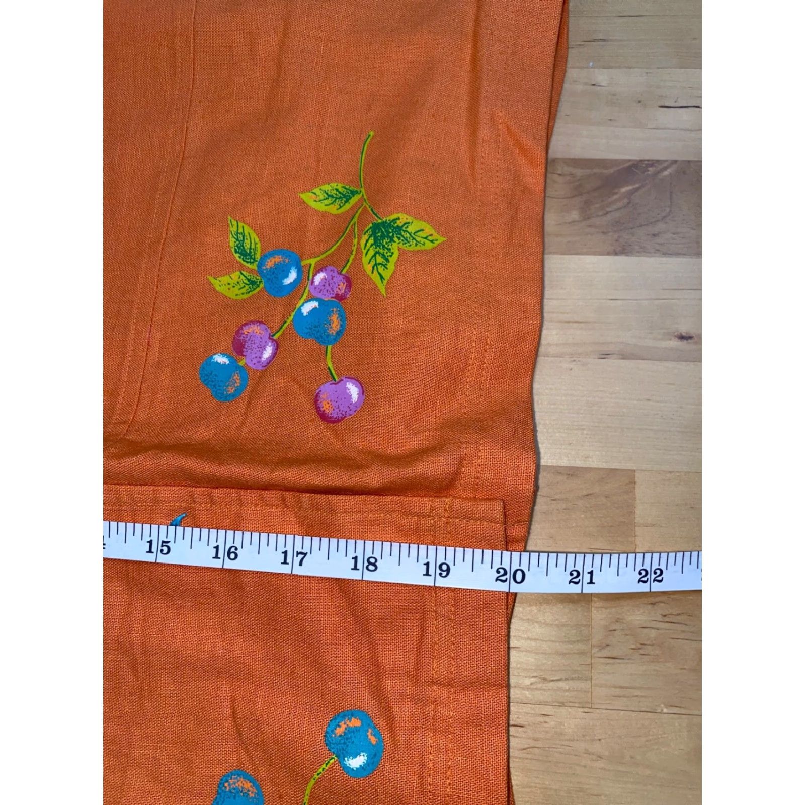 Vintage Island Influence Orange Womens Button-Down Short Sleeve Casual Shirt 10 Adult Regular Linen Blend Solid Collar Down Size L / US 10 / IT 46 - 6 Thumbnail