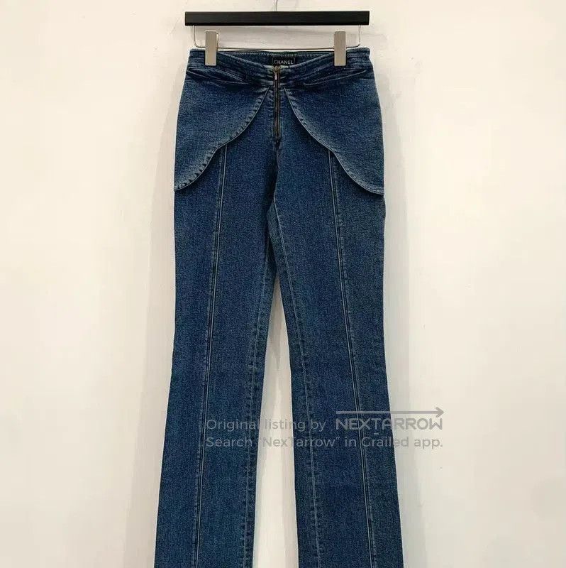 Chanel Chanel Women's Blue Denim Pants Size S . Size 23" - 2 Thumbnail