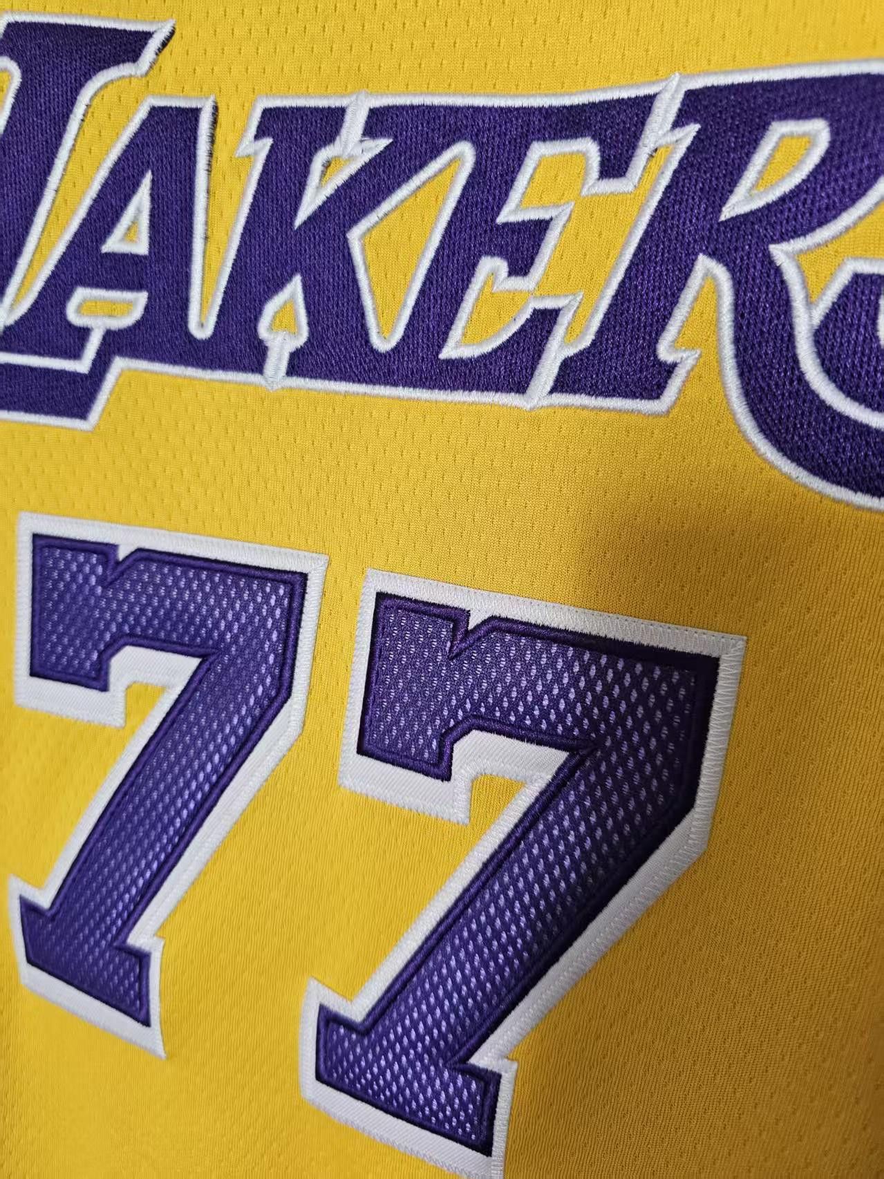 NBA Luka Dončić Jersey Los Angeles Lakers 77 Double Stitched Size US XL / EU 56 / 4 - 3 Thumbnail