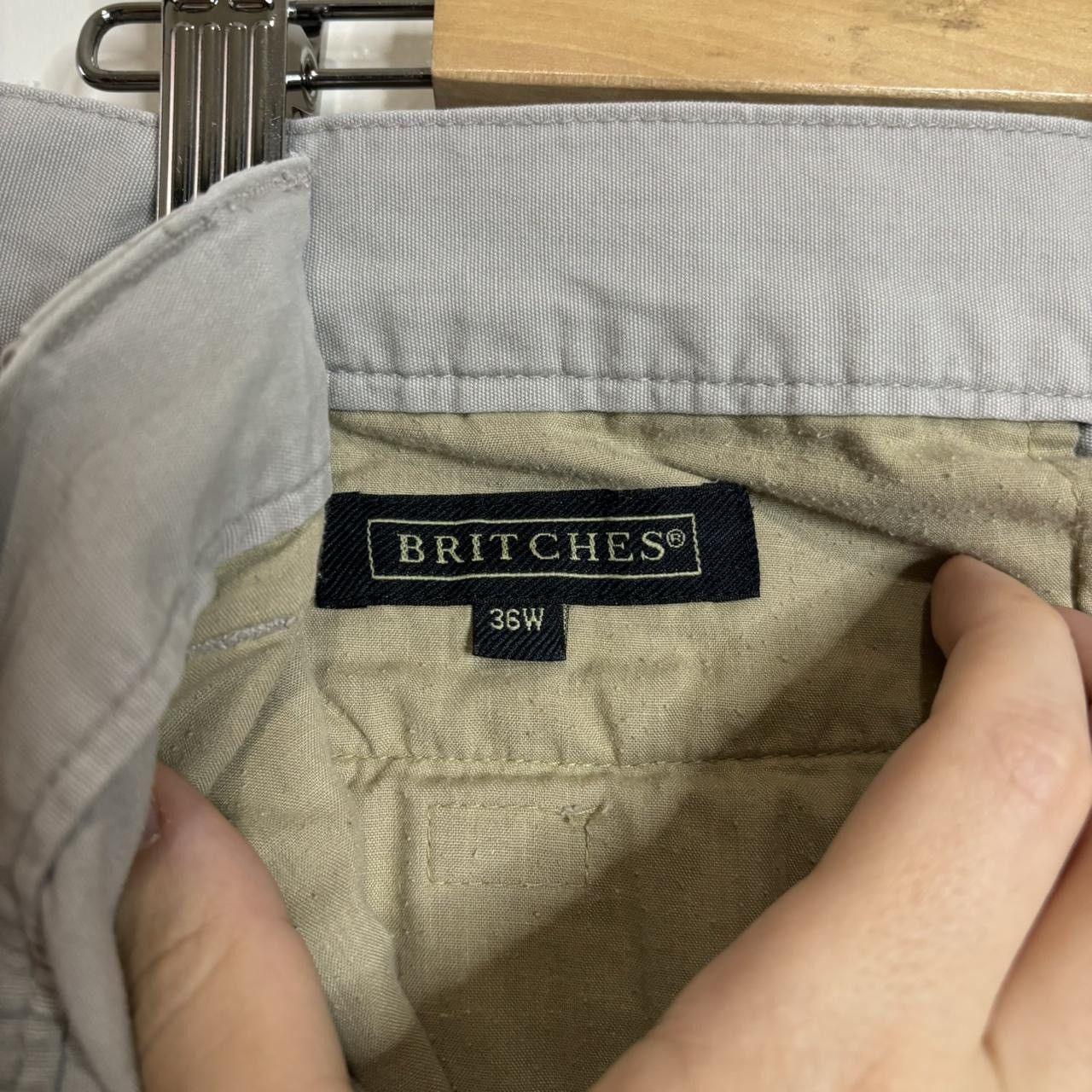 Britches Beige Baggy Cargo Shorts W36 Size US 36 / EU 52 - 7 Thumbnail