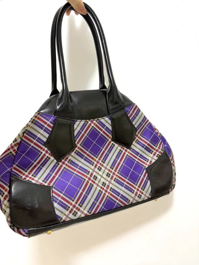 Vivienne Westwood Vivienne Westwood size os Purple checkered bowling bag Size ONE SIZE - 3 Thumbnail