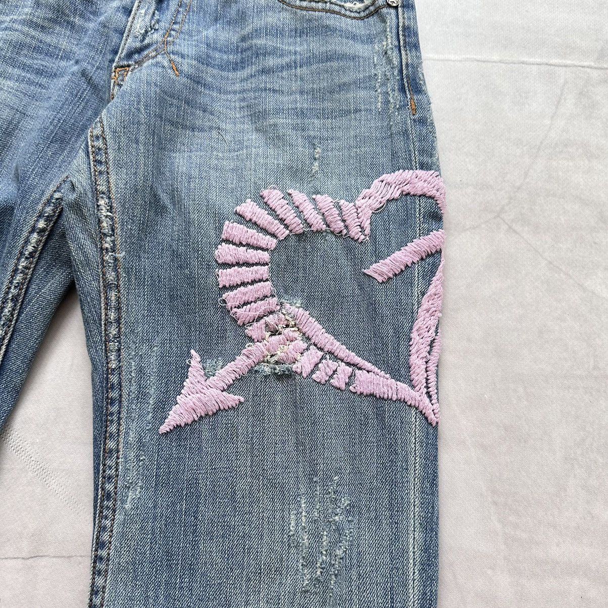 Hysteric Glamour × Undercover Y2K Allen B Hysteric Glamour Style Punk Jeans Ed Hardy Vibe Size 25" / US 0 / IT 36 - 6 Thumbnail