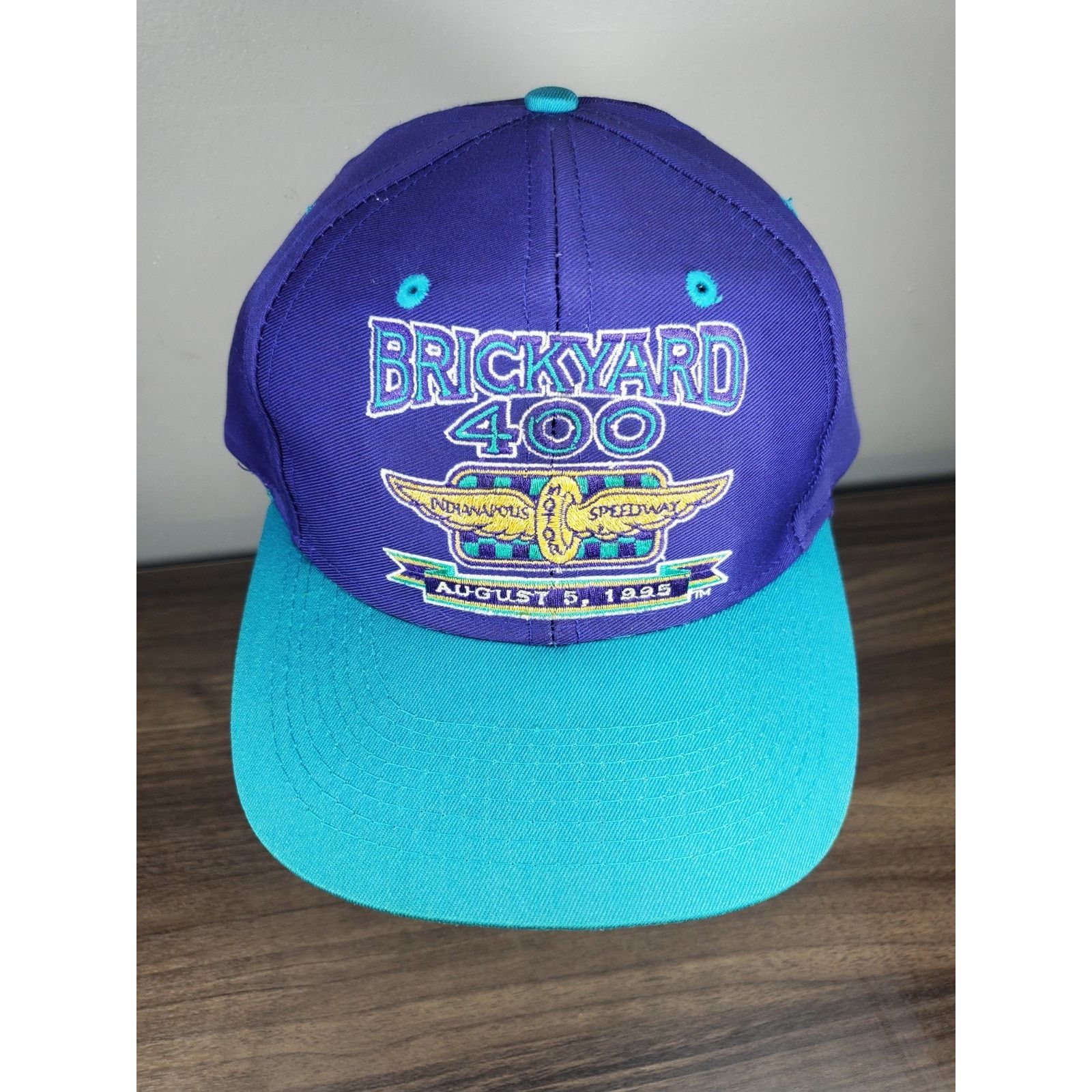 Logo 7 × Vintage Vintage NASCAR 1995 Brickyard 400 Racing Snapback Hat Cap Size ONE SIZE - 2 Thumbnail