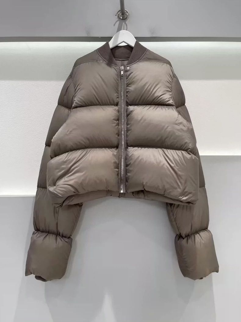 Rick Owens Rick Owens Suede splicing down jacket-2505 Size S / US 4 / IT 40 - 1 Thumbnail