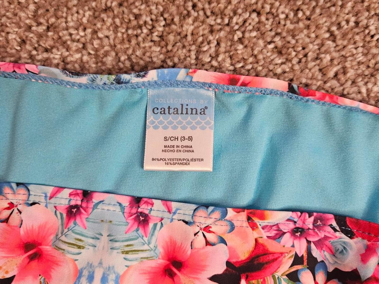 Catalina Catalina Floral Print Swim Bikini Bottom - Adjustable Sides Size ONE SIZE - 5 Thumbnail