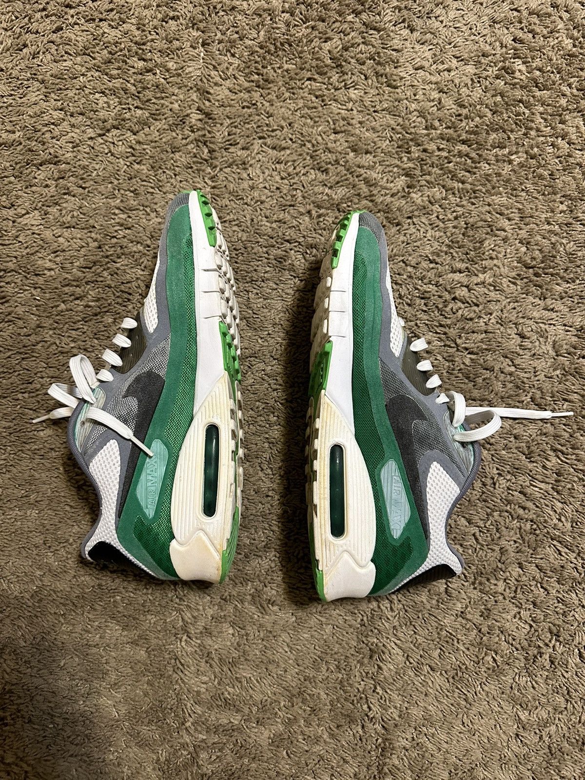 Nike × Vintage Vintage Nike air max 90 BR “white pine green” 00s size 12.5 Size US 12.5 / EU 45-46 - 9 Thumbnail