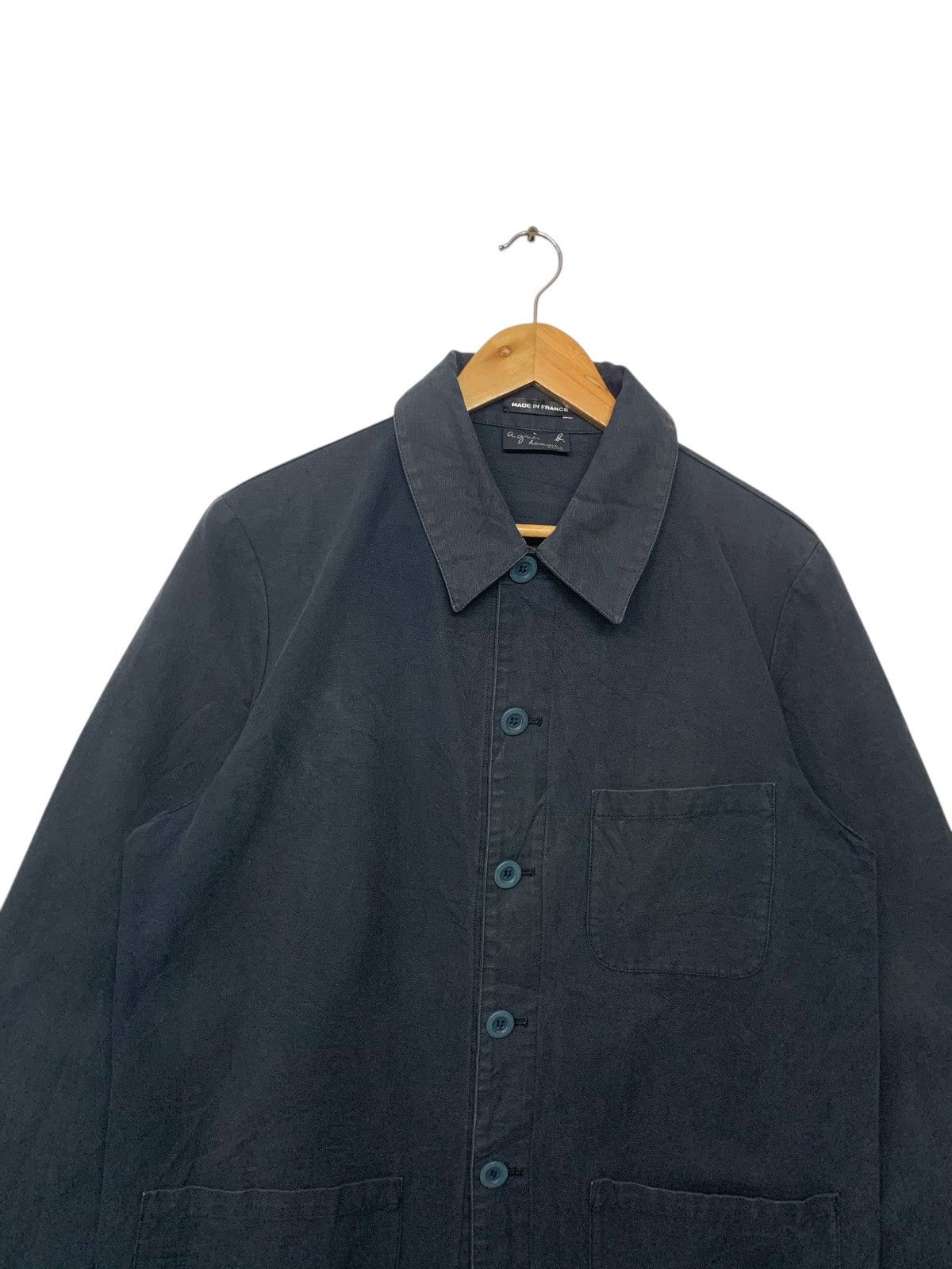 agnes b. Vintage 90's Agnes B. Button Ups Chore Cotton Jacket Size US L / EU 52-54 / 3 - 5 Thumbnail