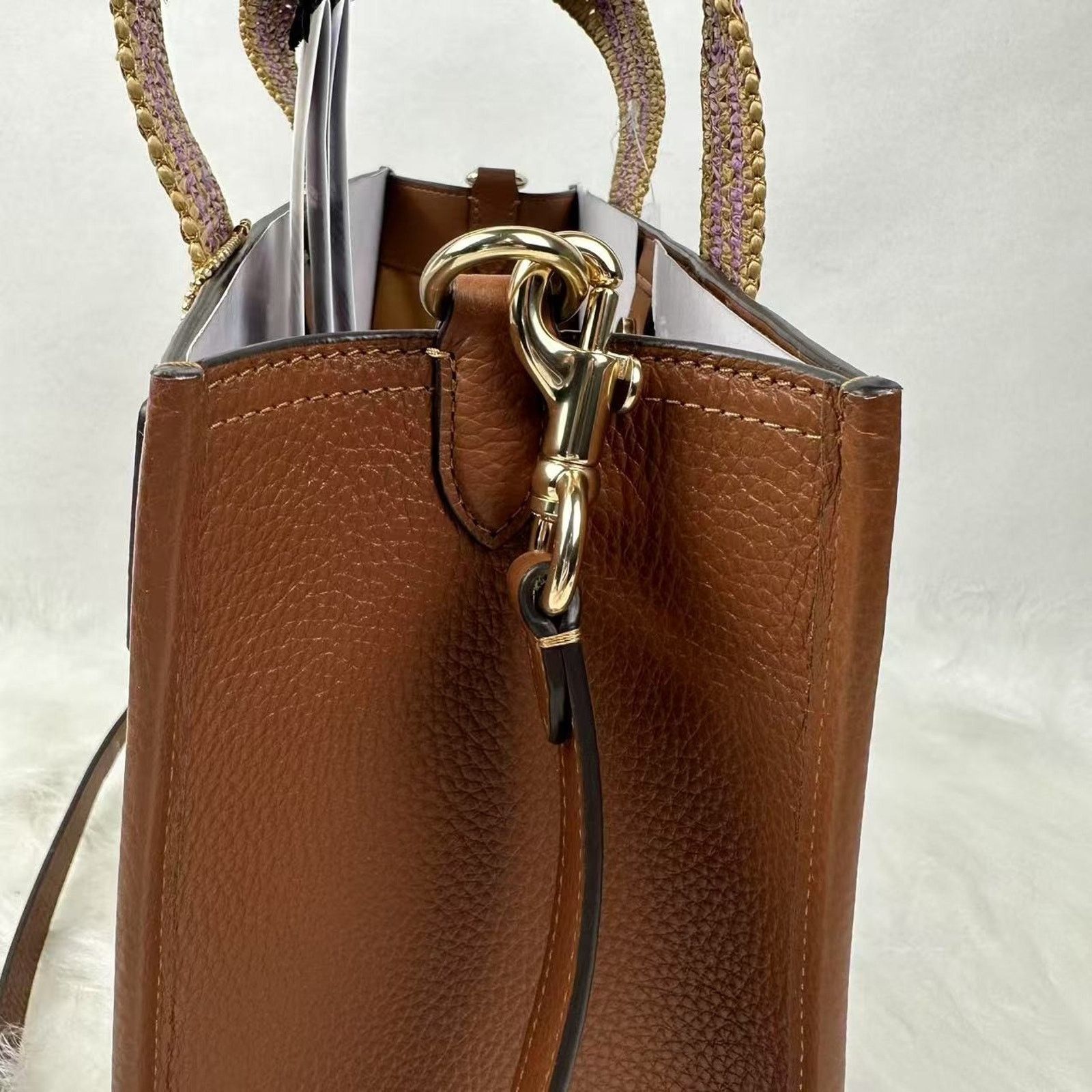 Coach Coach Smith Tote Bag Crossbody In Leather/Gold/Redwood Size ONE SIZE - 5 Thumbnail