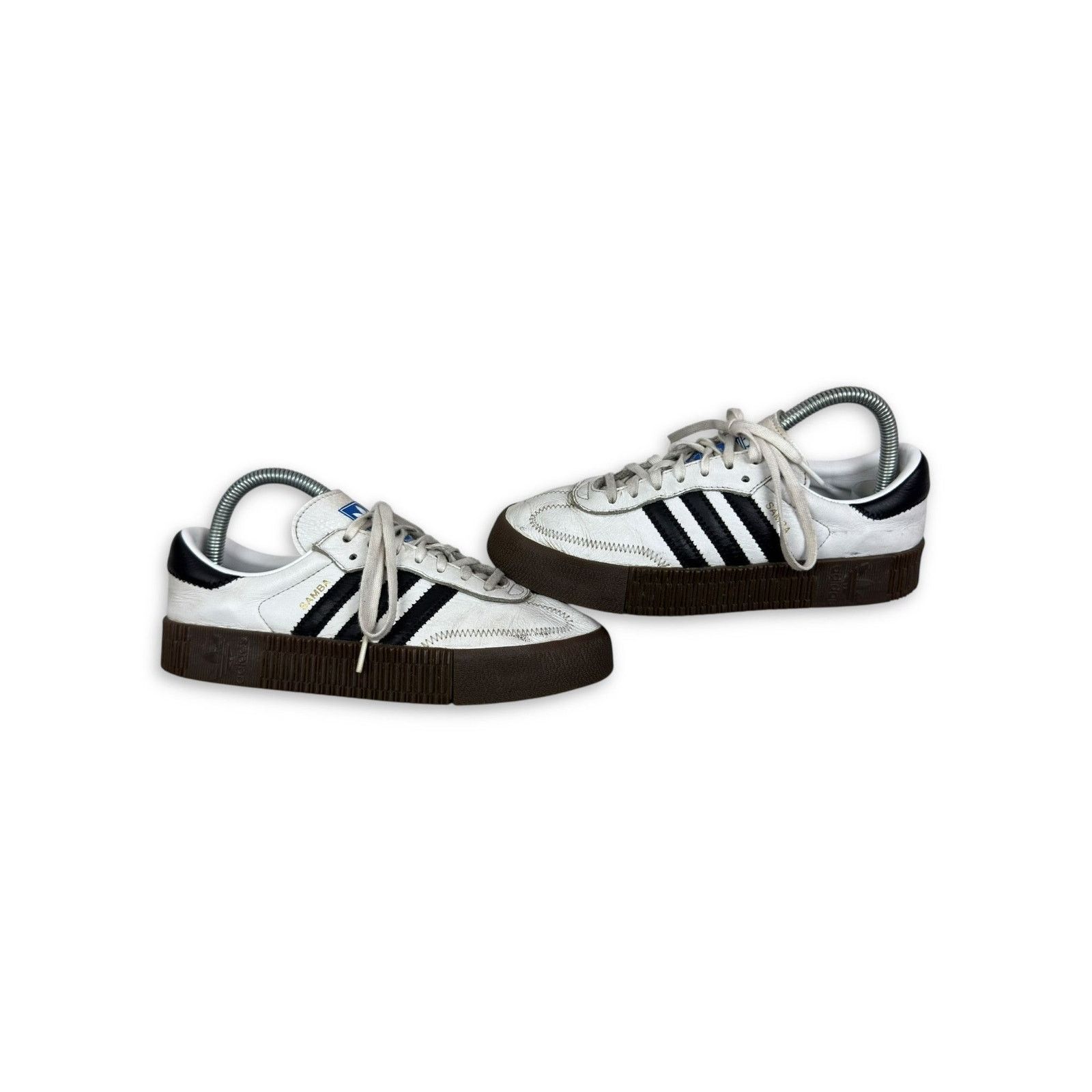 Adidas Adidas Sambarose AQ1134 Women's White Black Sneakers Shoes 7 Size US 7 / IT 37 - 1 Thumbnail