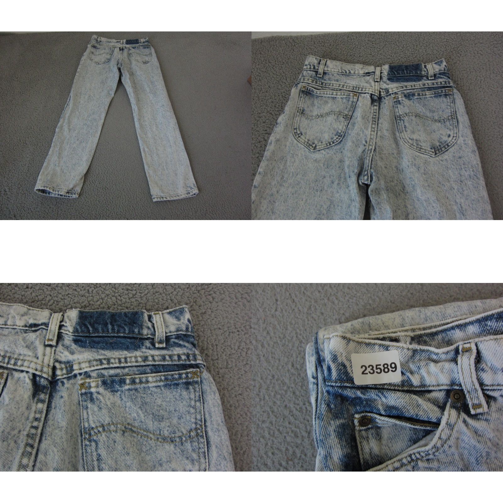 Lee Vintage LEE Jeans Mens 30W x 30L Denim 60s 70s Made in USA Acid Wash Zip Adult Jeans Mens 30 Blue Regular Straight 90s USA Size US 30 / EU 46 - 11 Thumbnail