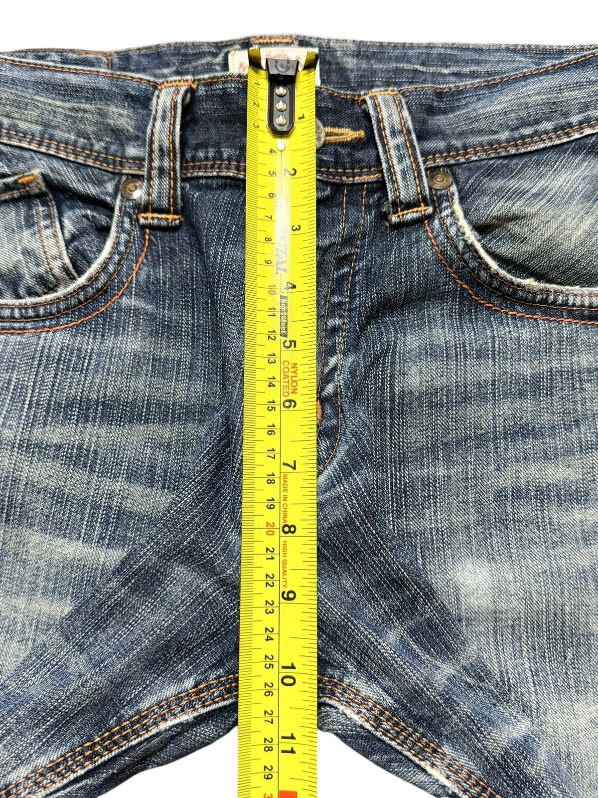 Edwin Vintage 90s Edwin XV Faded Wash Whisker Distressed Bootcut Size US 31 - 15 Thumbnail