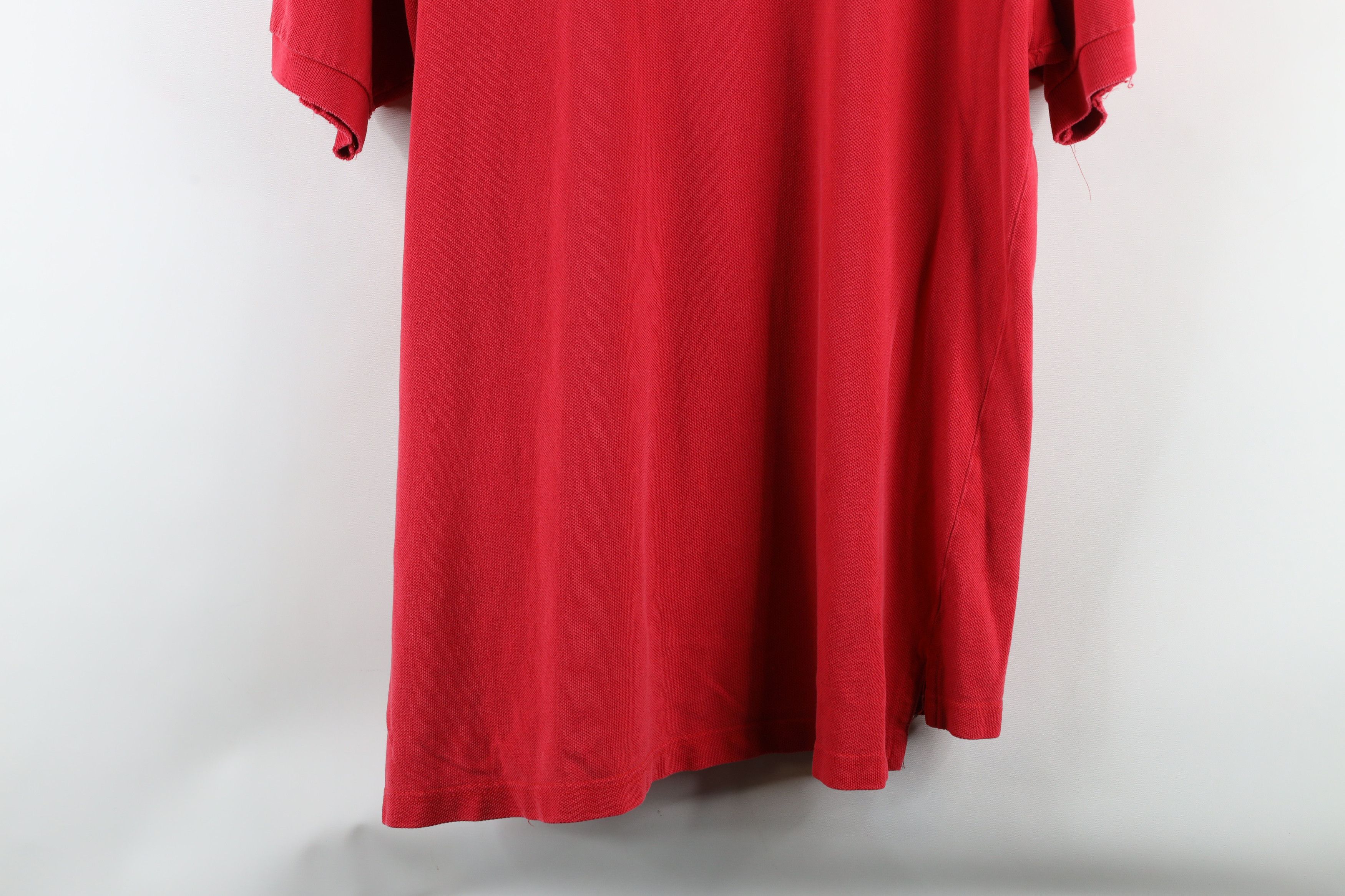 Vintage Vintage 90s Spell Out Ohio State University Polo Shirt Red Size US L / EU 52-54 / 3 - 14 Thumbnail