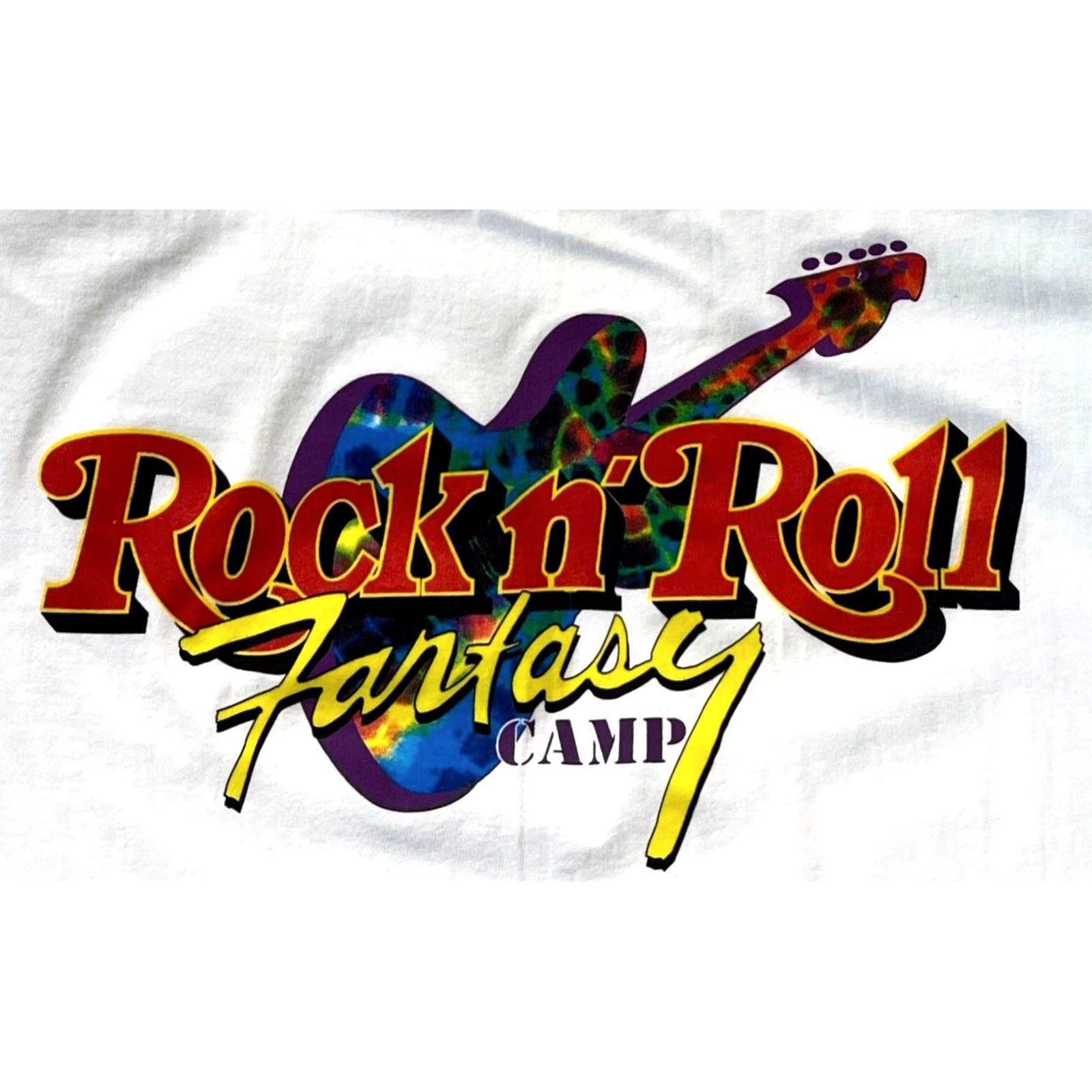 Hanes VINTAGE Hanes T-Shirt XL White Rock 90s Fantasy Camp Mens Womens Unisex Adults 90s Rock Vintage shirt graphic print Crew Neck Short Sleeve Cotton Size US XL / EU 56 / 4 - 3 Thumbnail