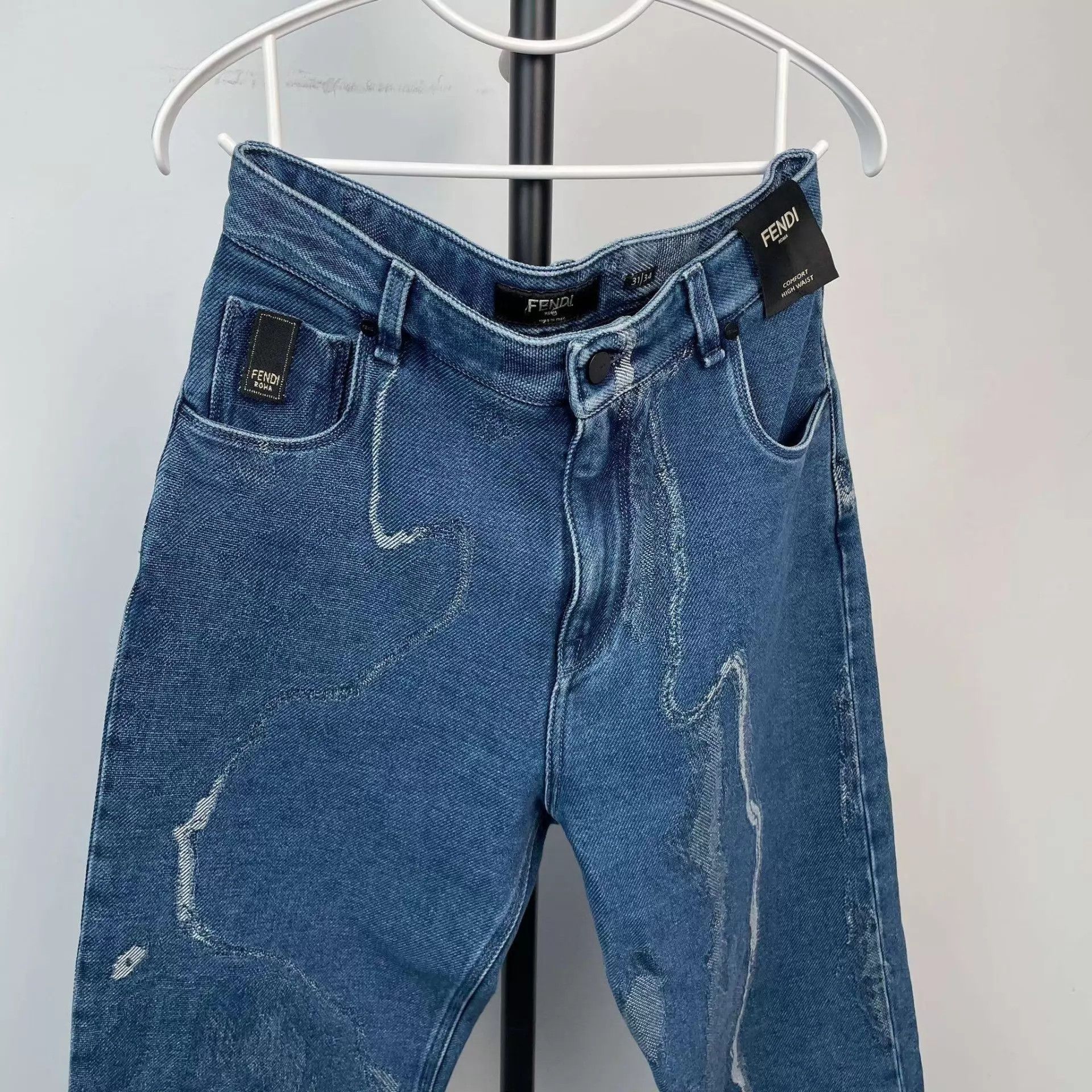 Fendi FENDI Blue Denim Jeans 31 Size 31" - 9 Thumbnail