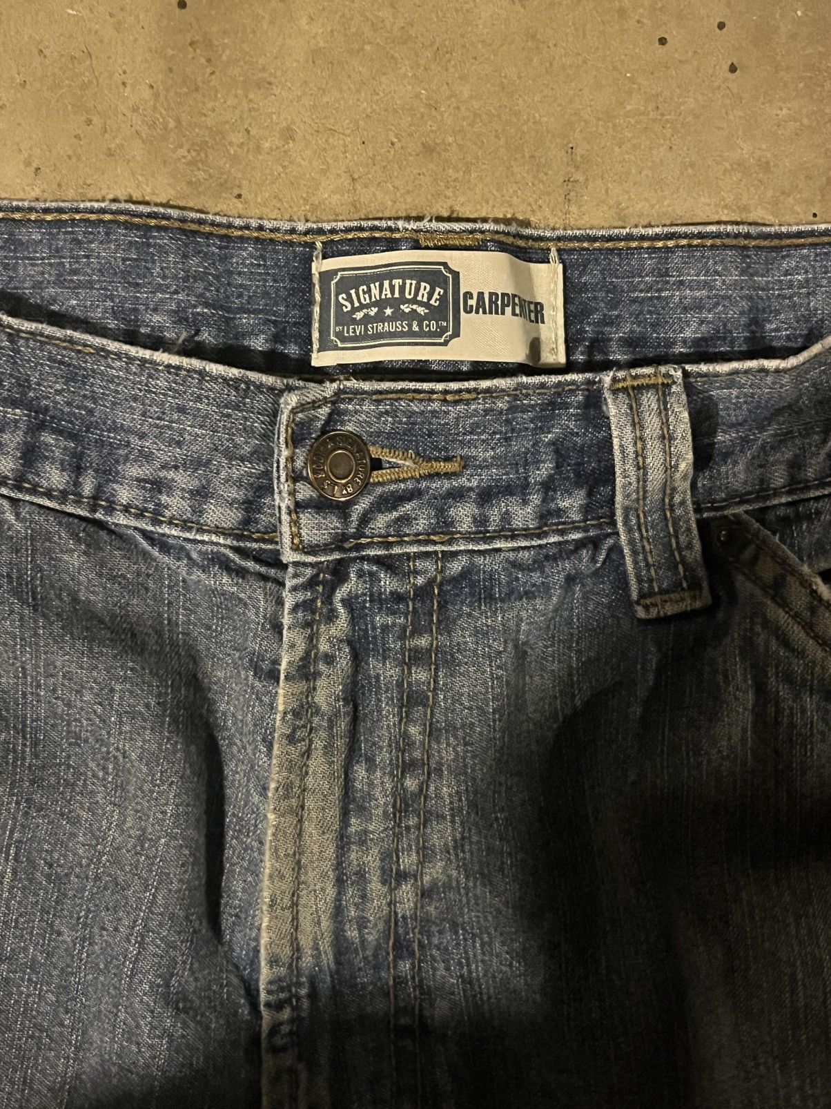 Levi's Y2K Distressed Levi’s Carpenter Skate Grunge Denim Size US 34 / EU 50 - 2 Thumbnail