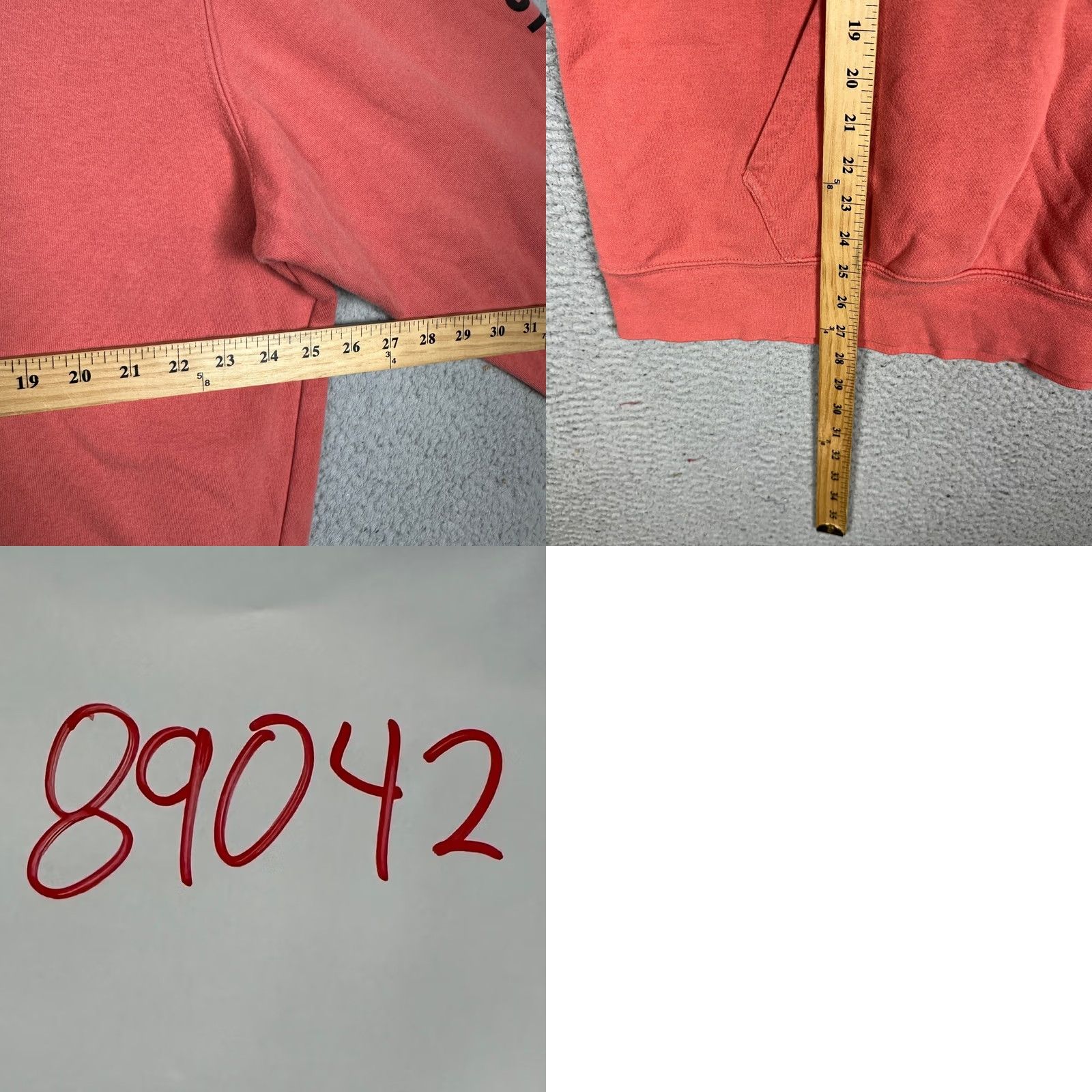 The North Face The North Face Sweatshirt Mens XL Coral Pink Hoodie Graphic Drawstring Pullover Size US XL / EU 56 / 4 - 8 Thumbnail