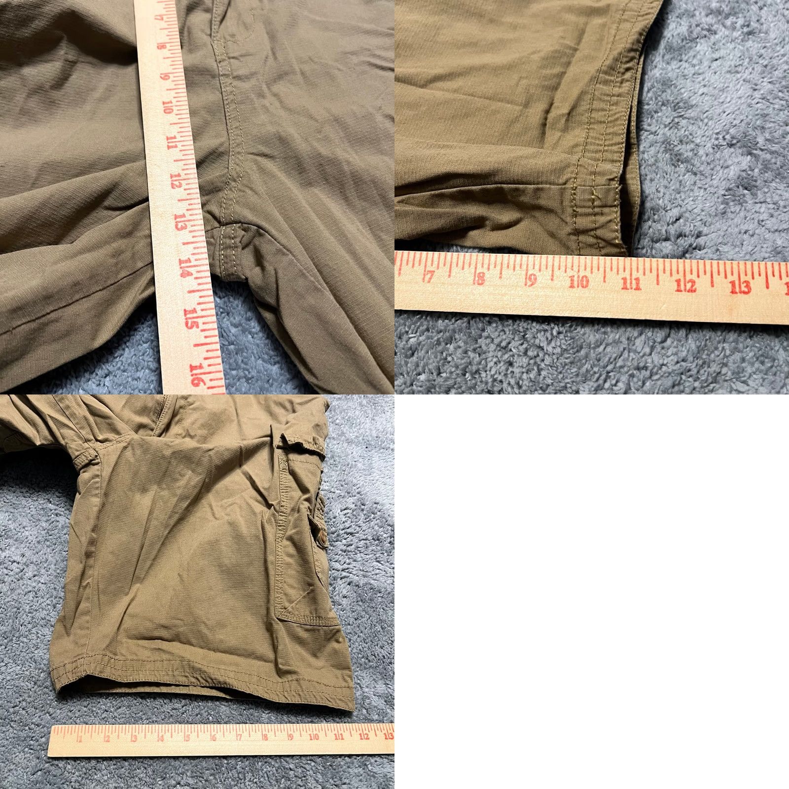 Airwalk Airwalk Shorts Mens 36 Light Brown Ripstop Cargo Longer Length Men 36 Regular Brown Cargo 37x11 Size US 36 / EU 52 - 8 Thumbnail