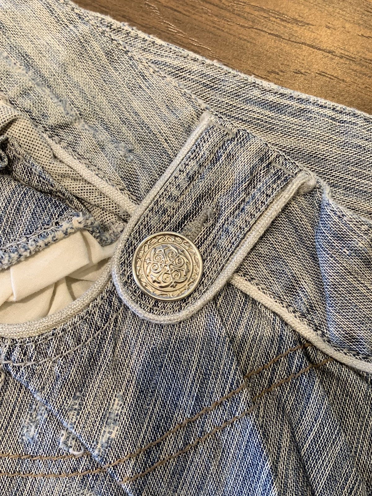 Vintage 2000s Tankus Flared jeans pants Size 32" / US 10 / IT 46 - 3 Thumbnail