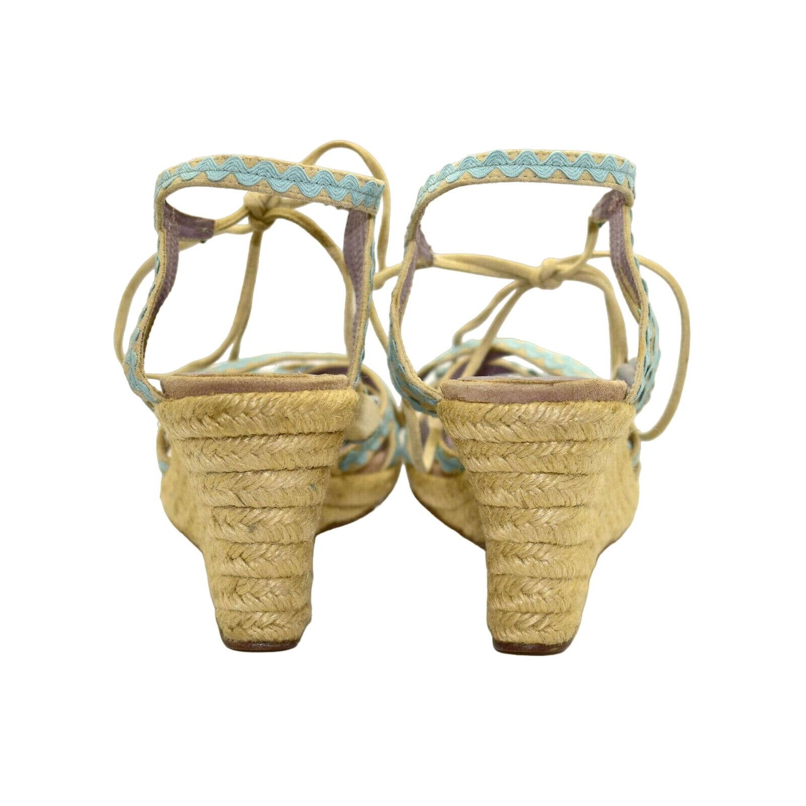 Anya Hindmarch NEW ANYA HINDMARCH Strappy Espadrille Sandal Shoe Sz 40 $435 Size US 10 / IT 40 - 6 Thumbnail