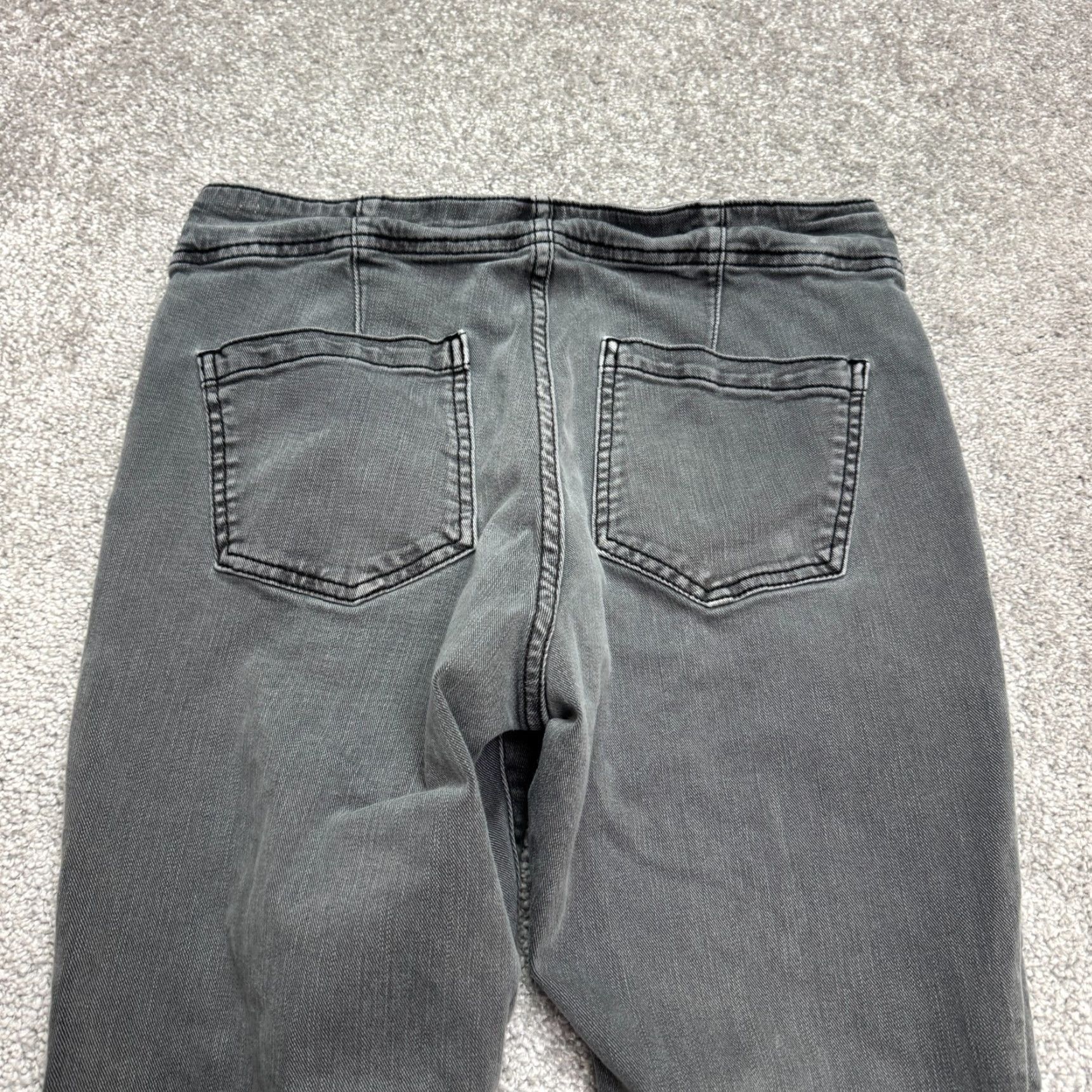 Vintage Anthropologie Pilcro High Rise Skinny Button Fly Denim Jeans Womens 28 Gray Crop Size 28" / US 6 / IT 42 - 4 Thumbnail