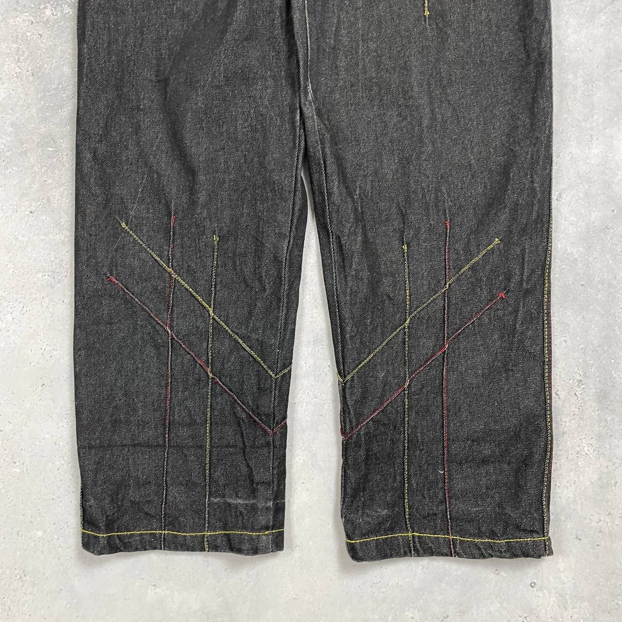 Japanese Brand × Vintage Vintage 2000s Raw Blue Rap Hip Hop Jeans Gray Size 34 Size US 34 / EU 50 - 13 Thumbnail