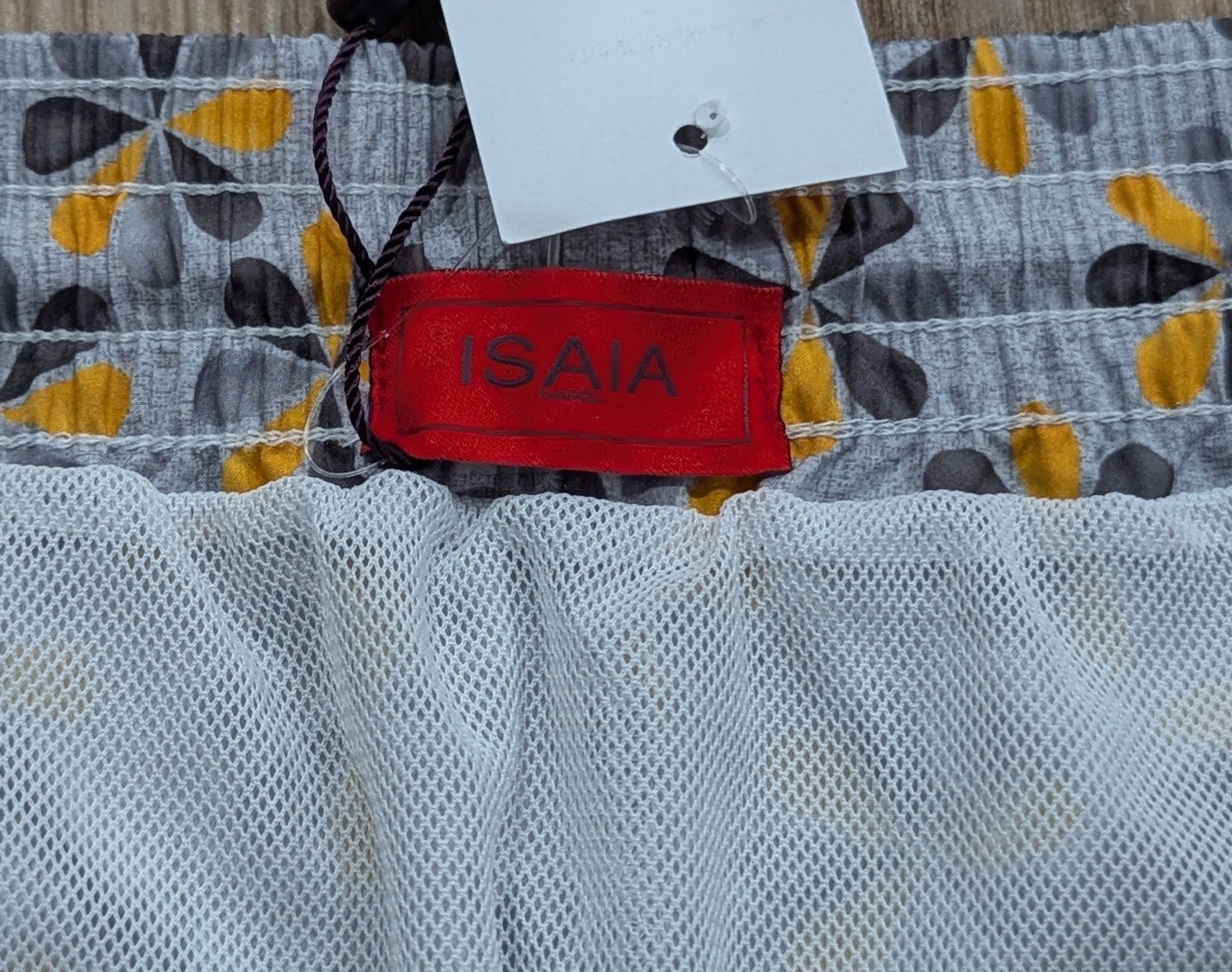 Isaia ISAIA Pinwheel Swim Shorts Trunks Yellow/Green 2XL Size US 38 / EU 54 - 7 Thumbnail