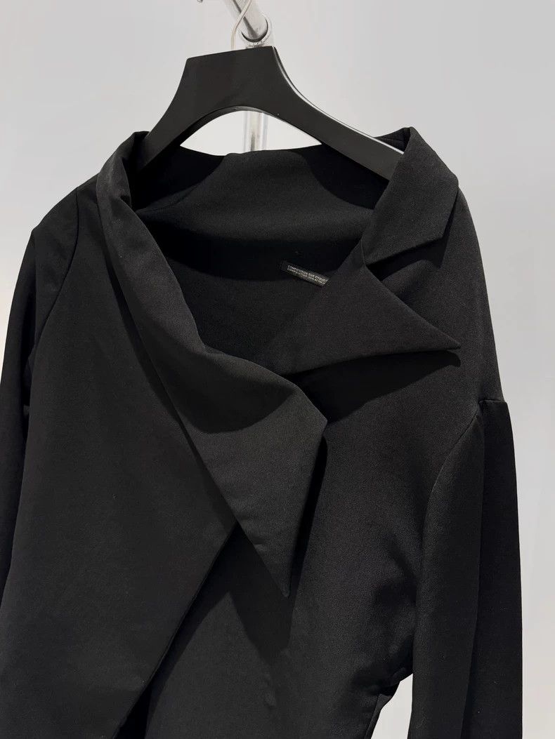 Yohji Yamamoto Yohji Yamamoto 05ss slanting shoulder design asymmetric jac Size US M / EU 48-50 / 2 - 7 Thumbnail